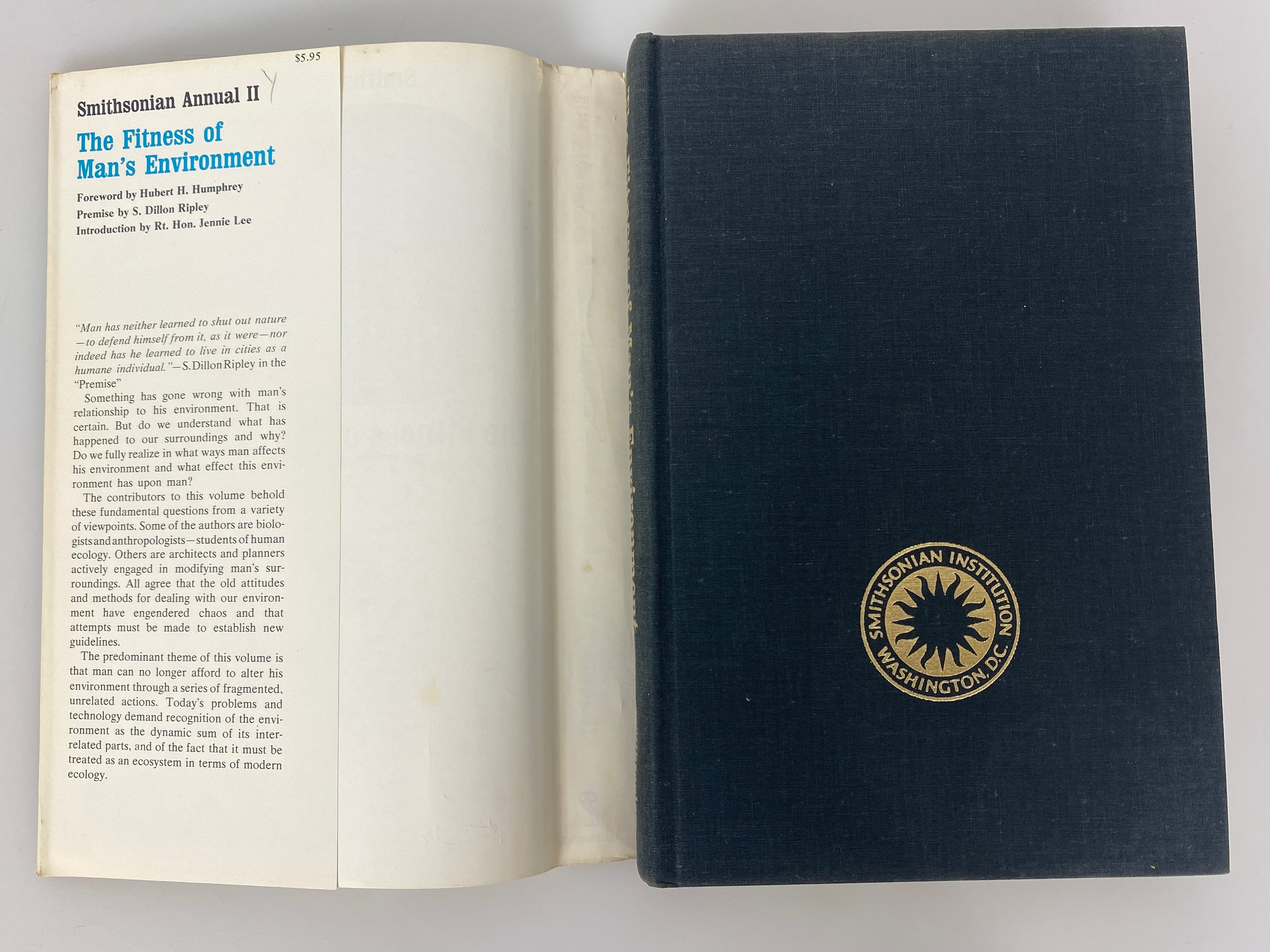 The Fitness of Man's Environment Smithsonian Annual II 1968 HC DJ