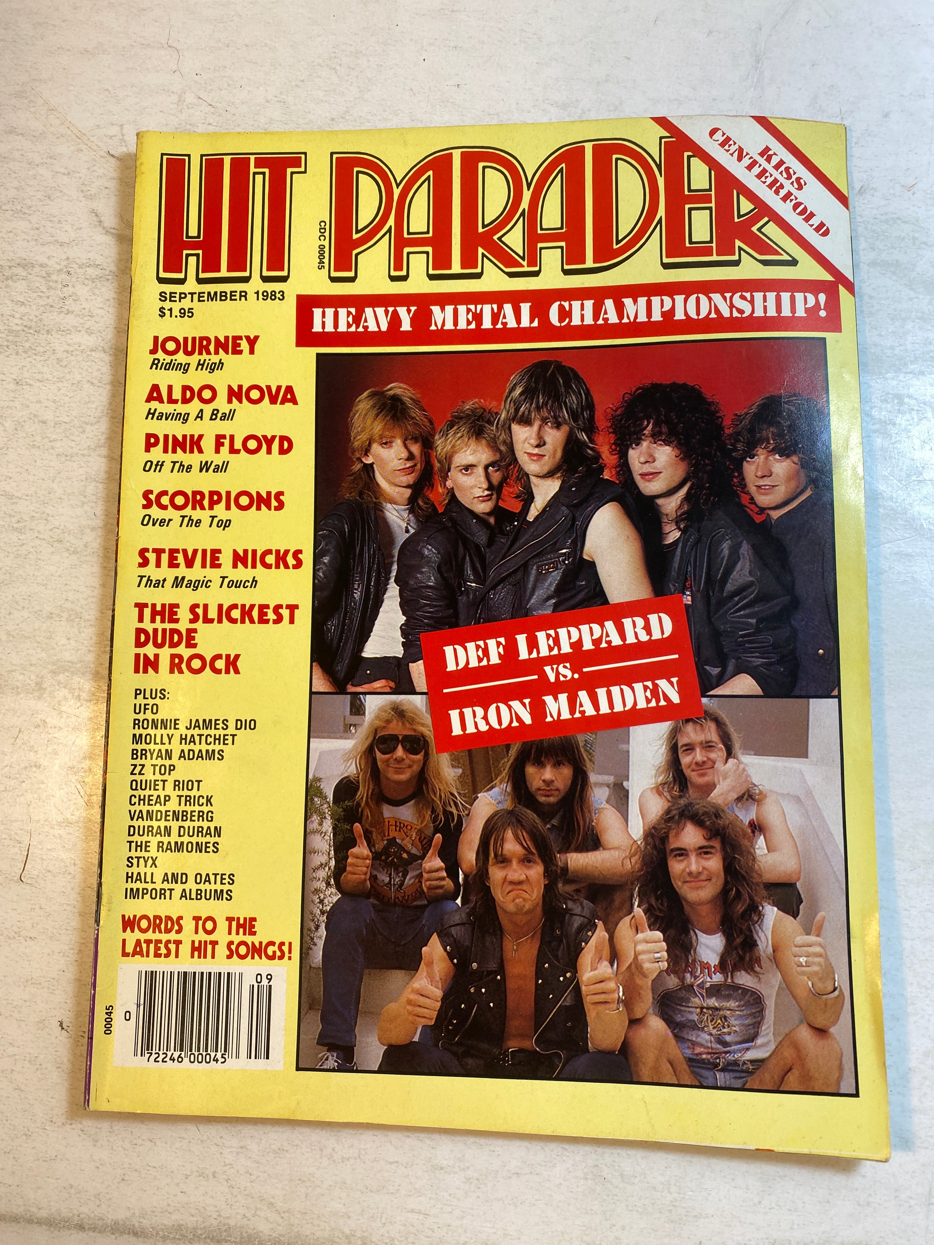 Hit Parader Magazine September 1983 Def Leppard Iron Maiden
