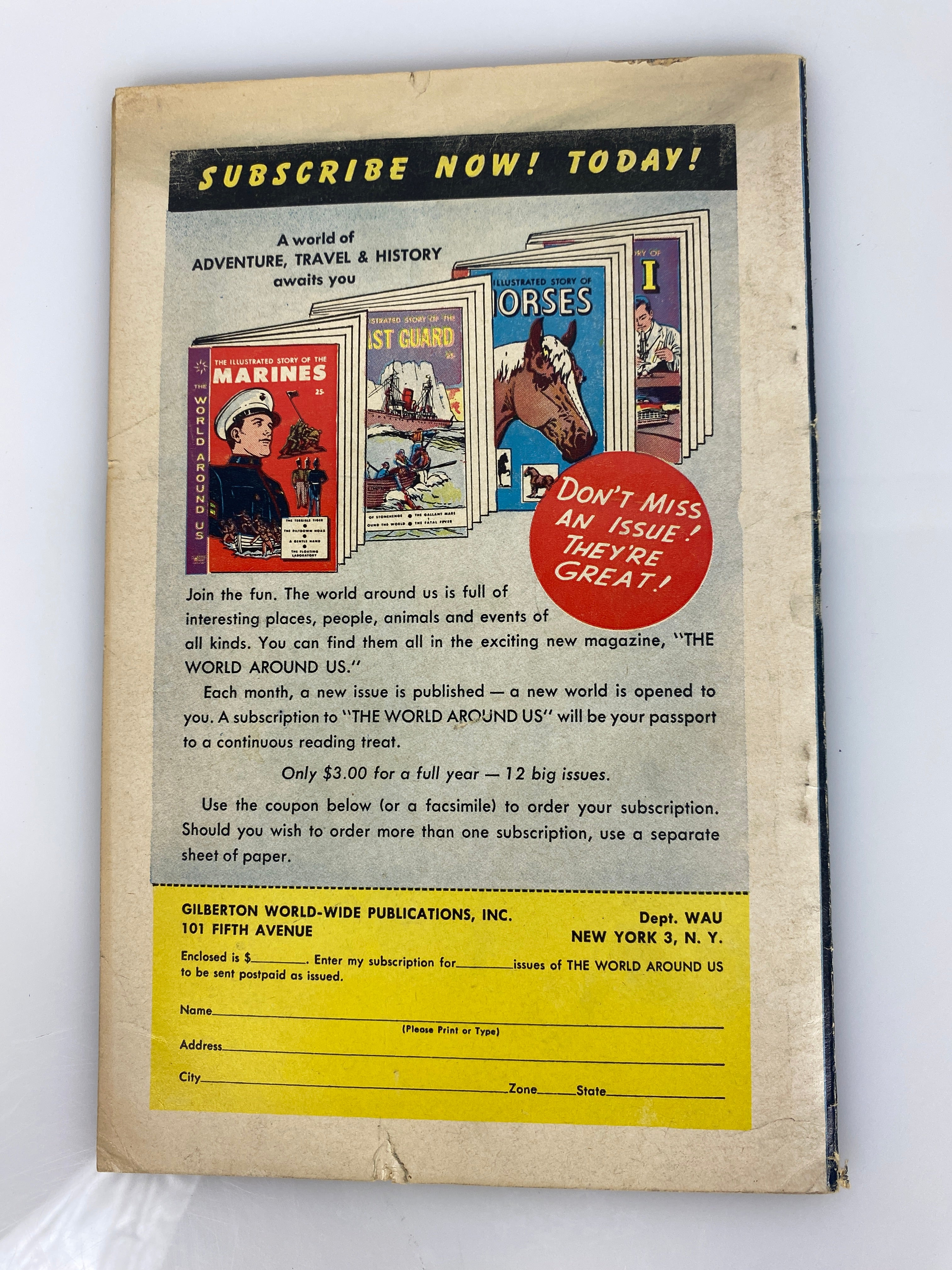World Around Us: American Presidents Number 21 1960 Classics Illustrated Comic