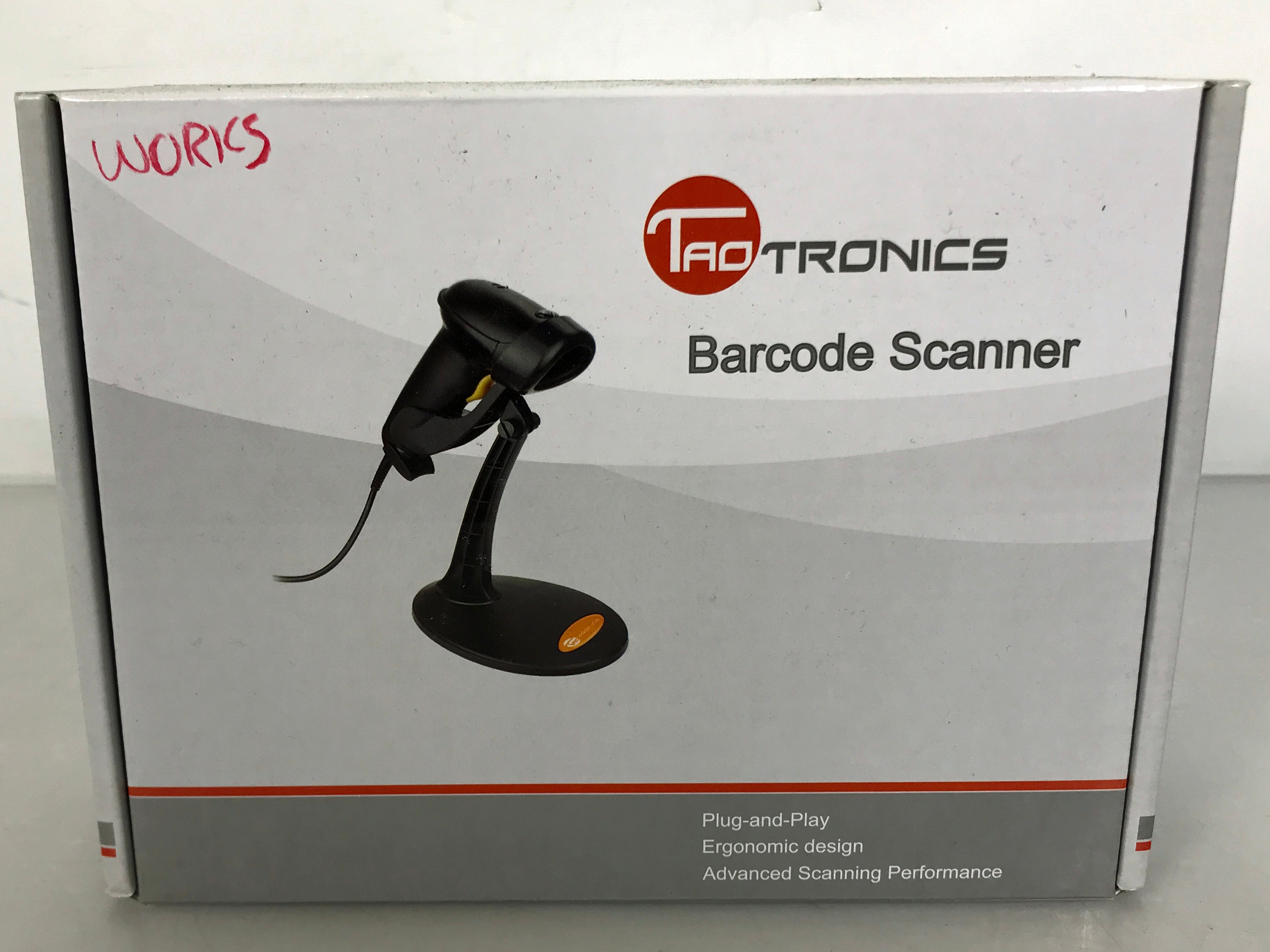 TaoTronics Black TT-BS003 Barcode Scanner