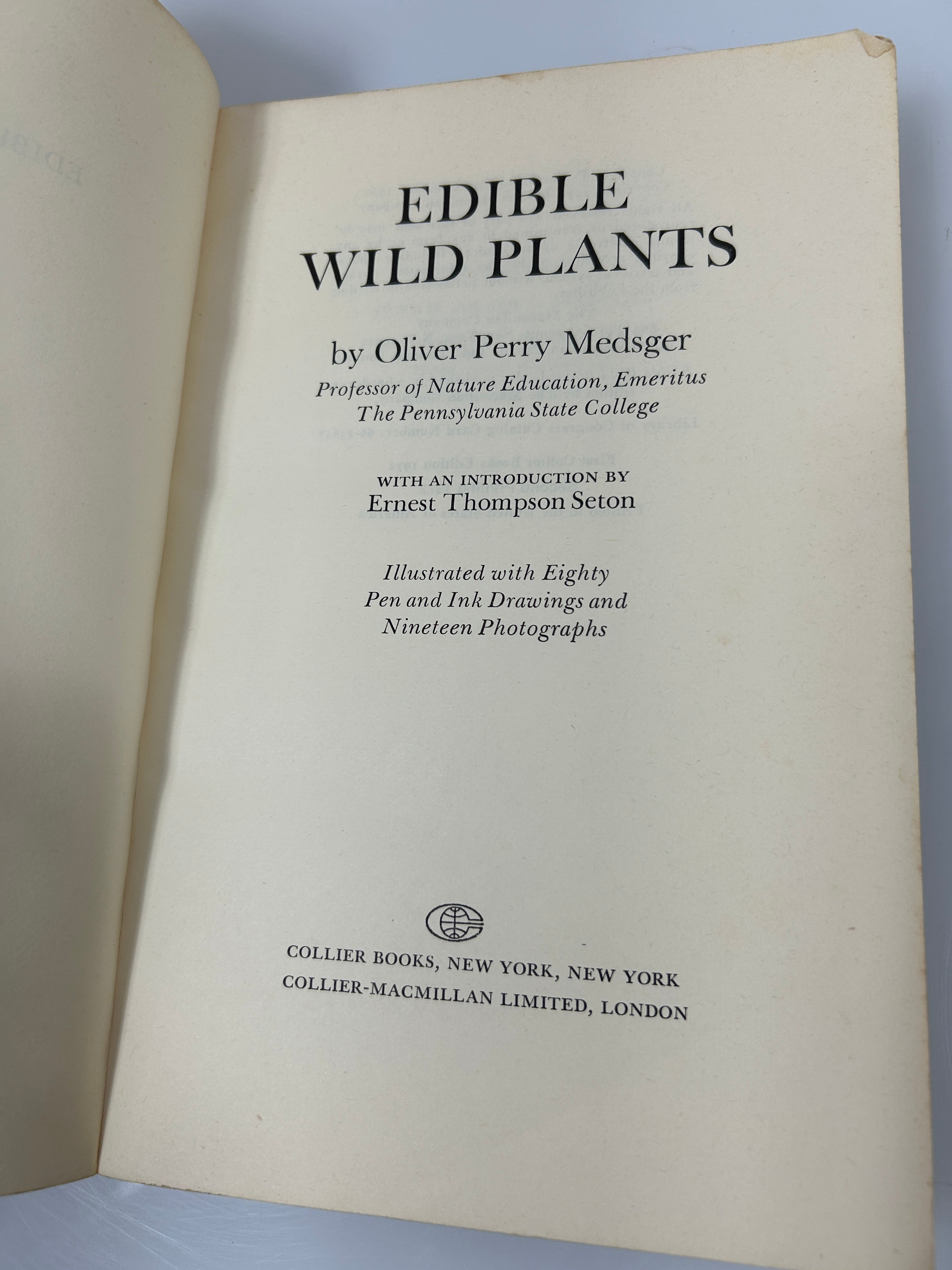 Lot of 2 Foraging Books: Edible Wild Plants/The Mushroom Handbook 1972/1967 SC