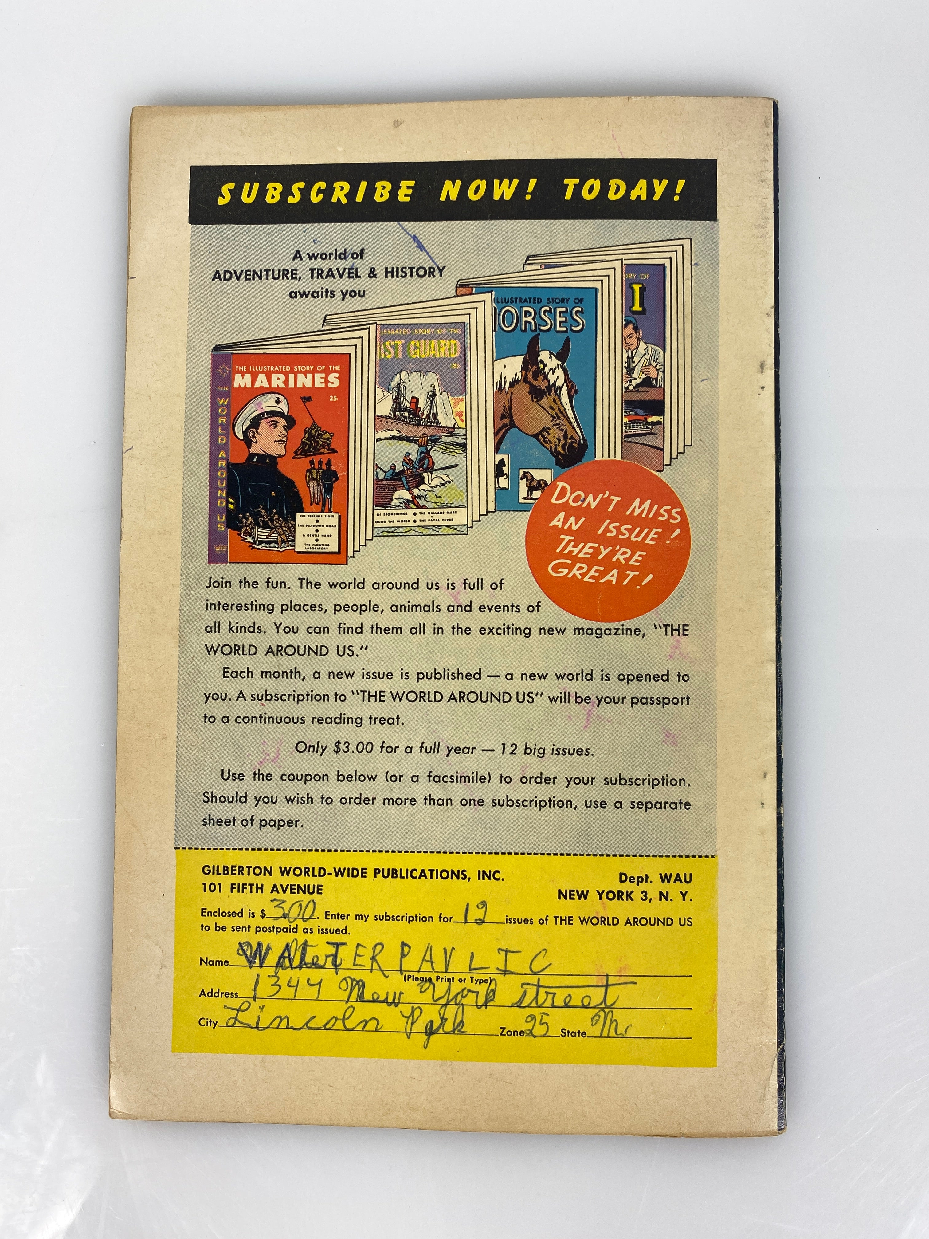 World Around Us: Ghosts Number 24 1960 Classics Illustrated Comic