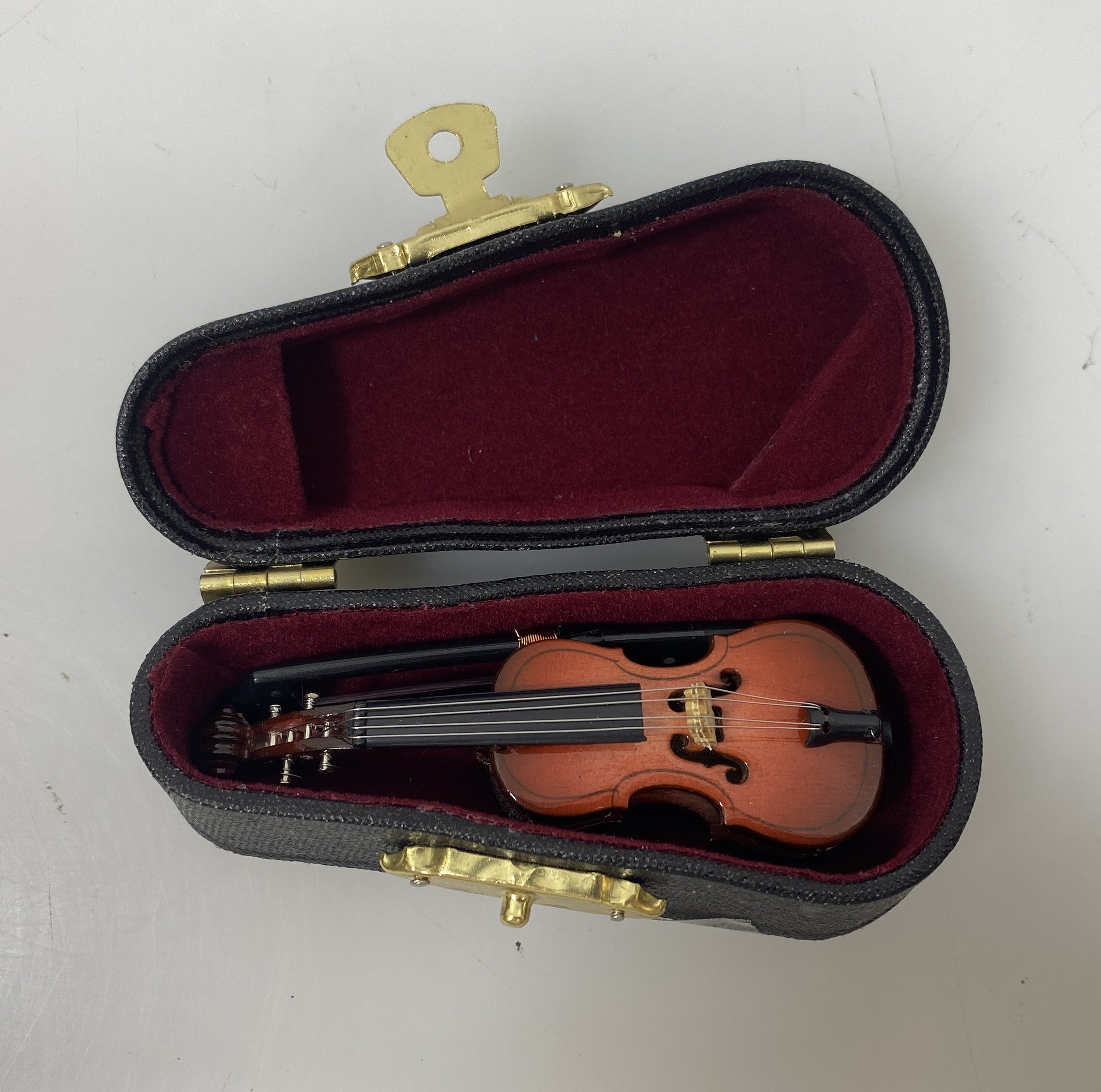 Miniature Wooden Cello With Case