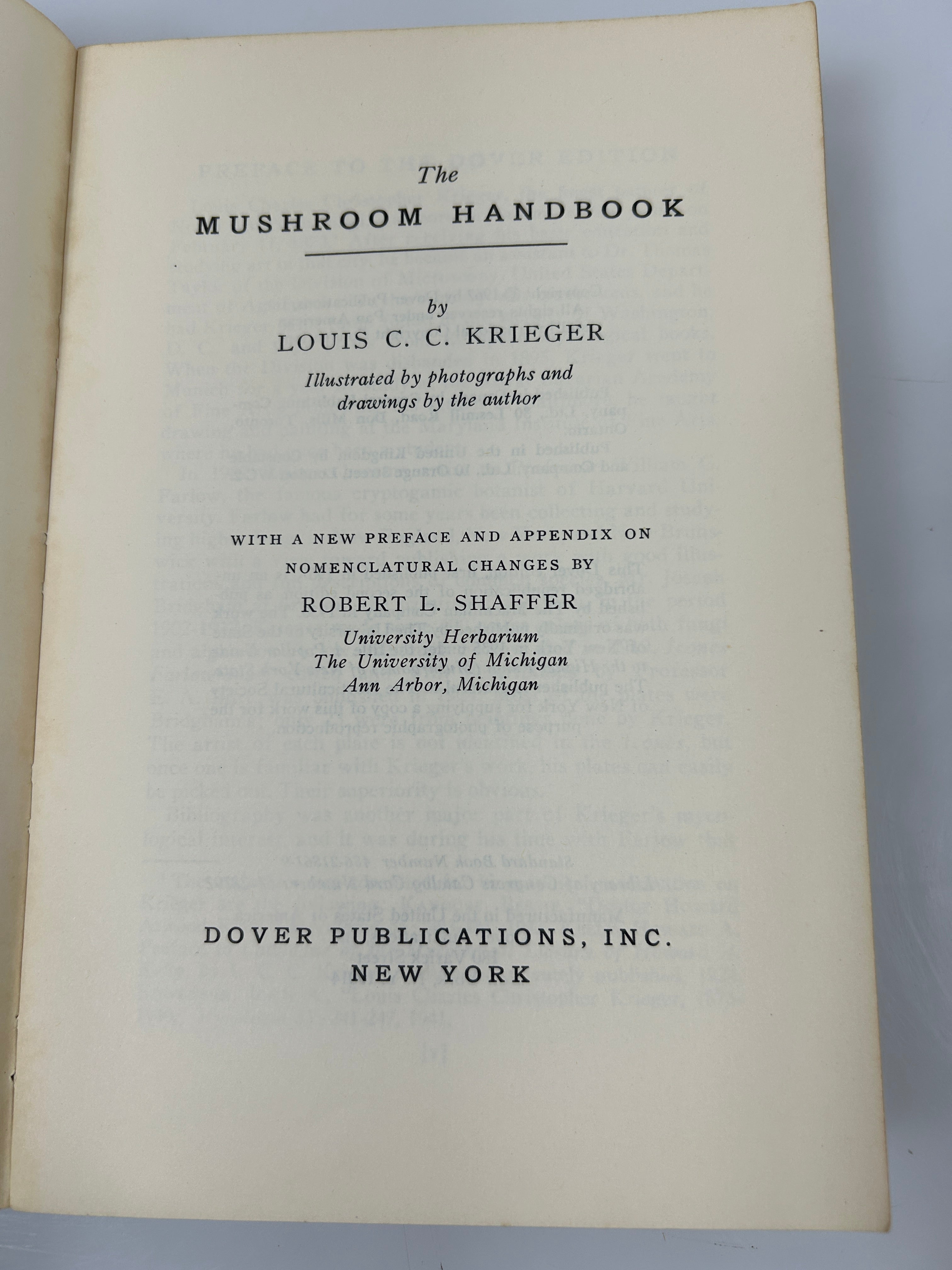 Lot of 2 Foraging Books: Edible Wild Plants/The Mushroom Handbook 1972/1967 SC