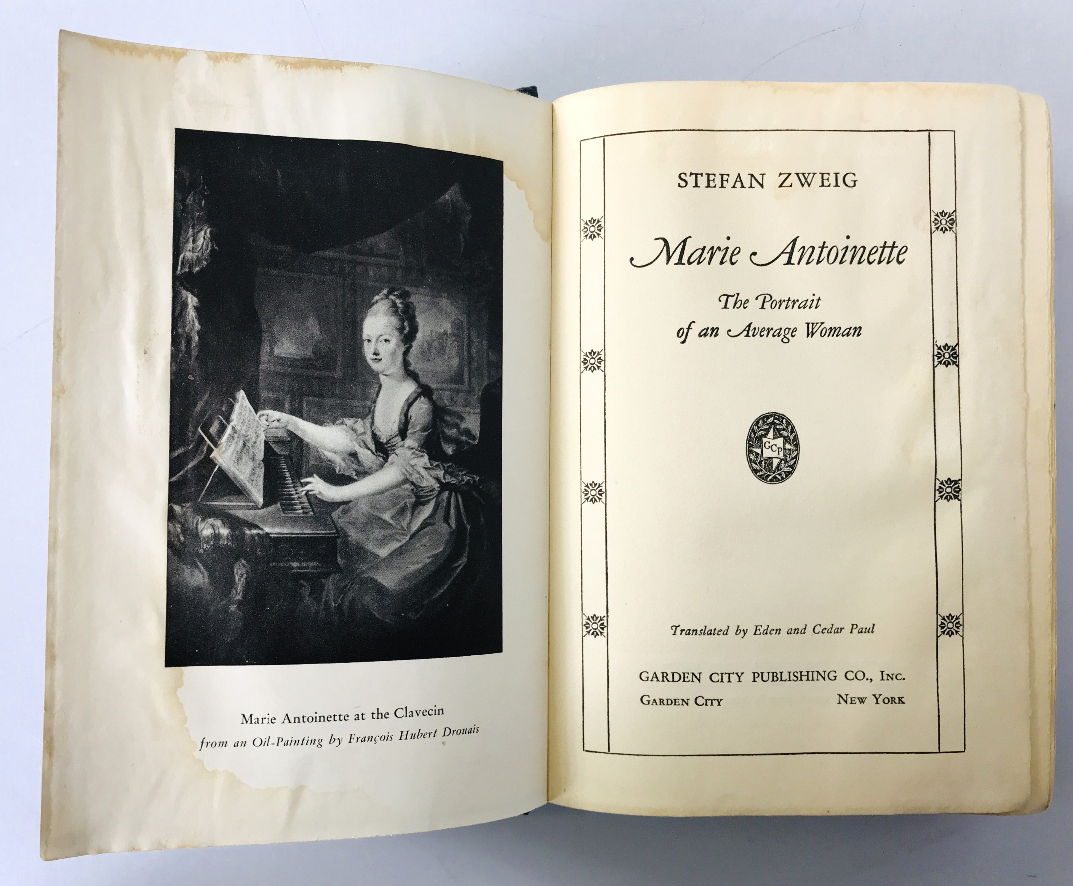 Marie Antoinette The Portrait of an Average Woman by Stefan Zweig 1933 HC