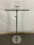 Silver Adjustable Metal Coat Rack