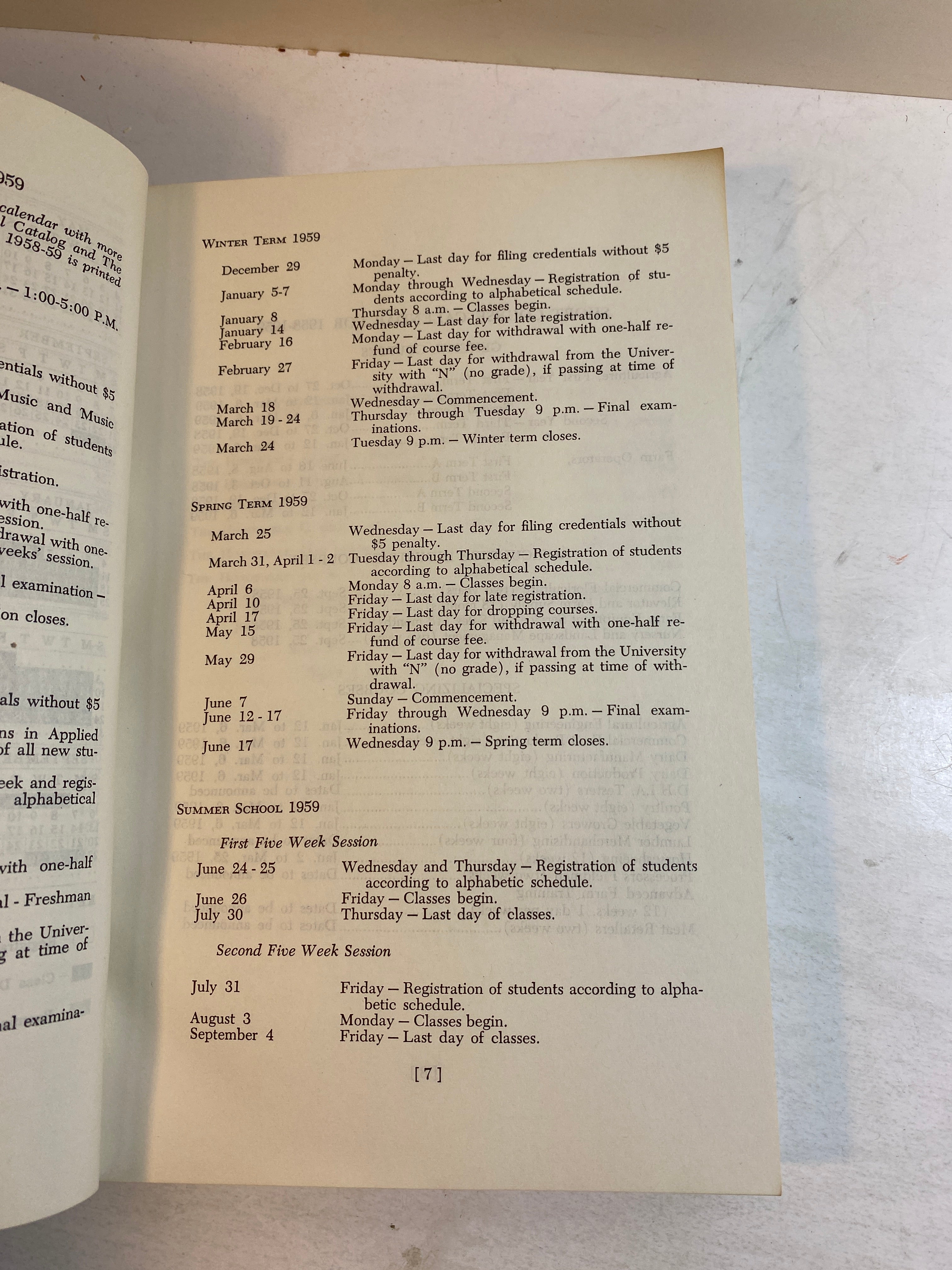 2 Vintage Michigan State University Catalogs 50/52 1956 & 1958 SC