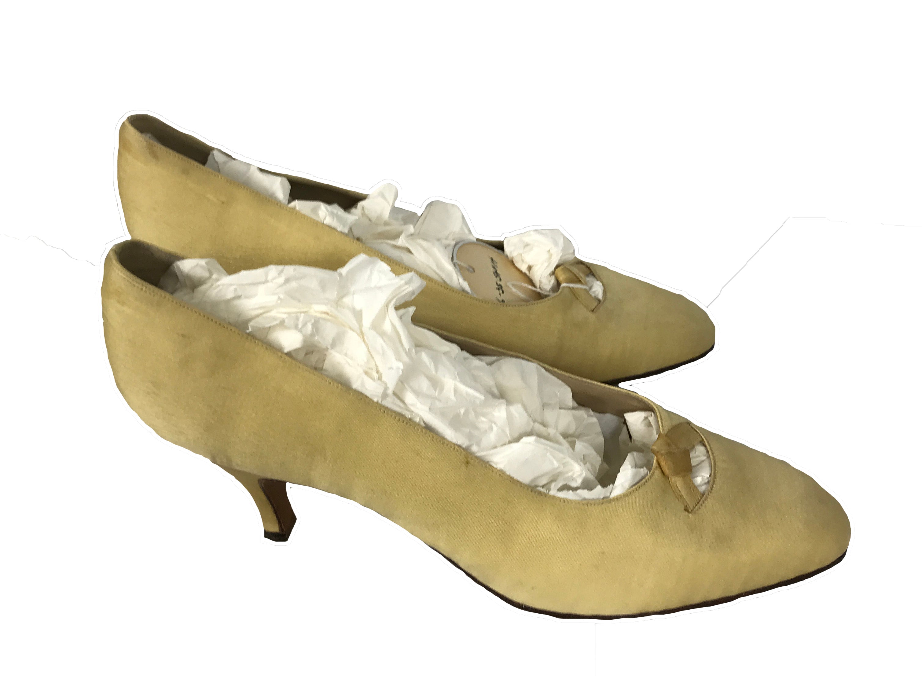 Vintage Lori Roma Cream Heels Women's Size 7