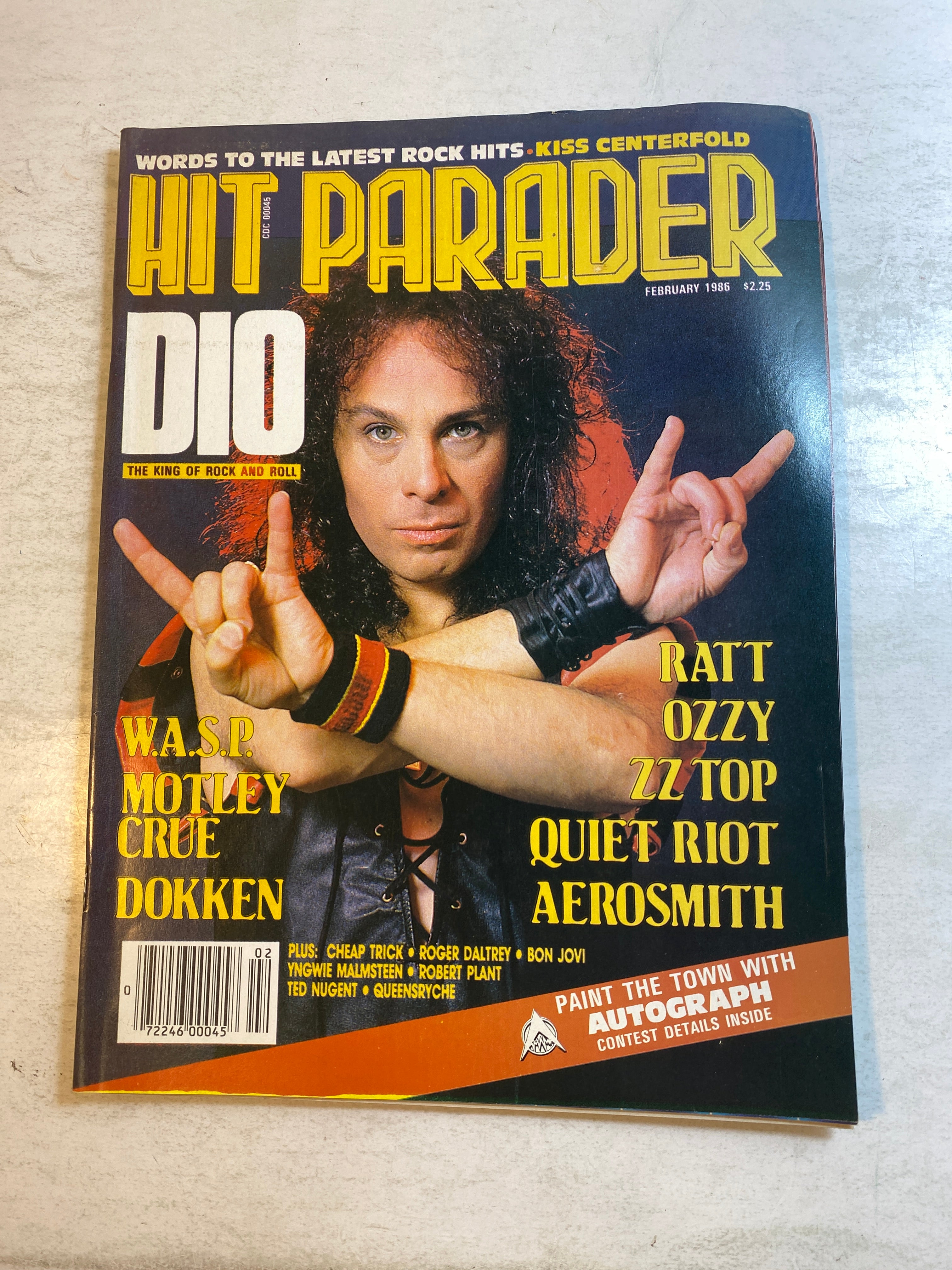 Hit Parader Magazine February 1986 Dio