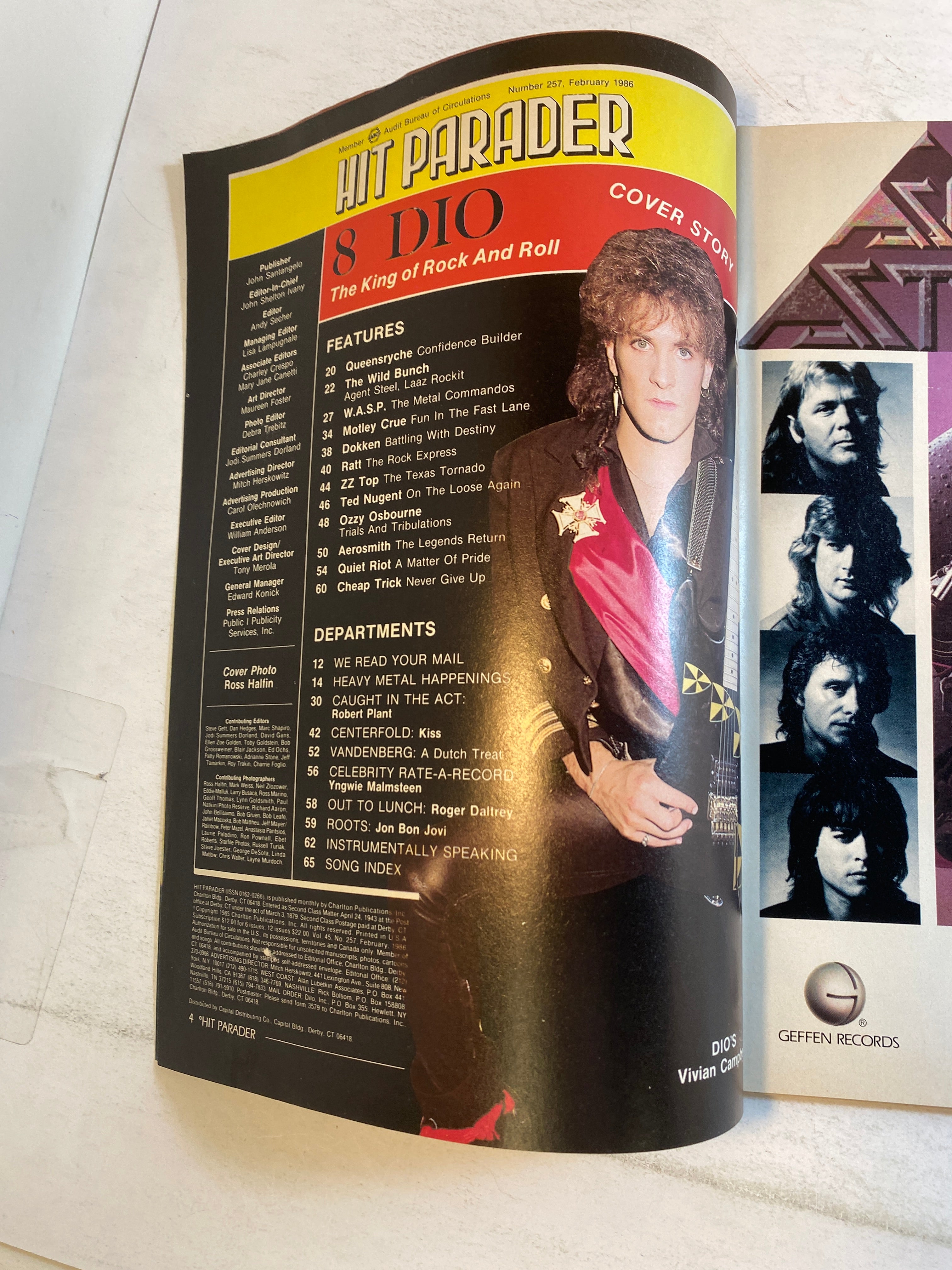 Hit Parader Magazine February 1986 Dio