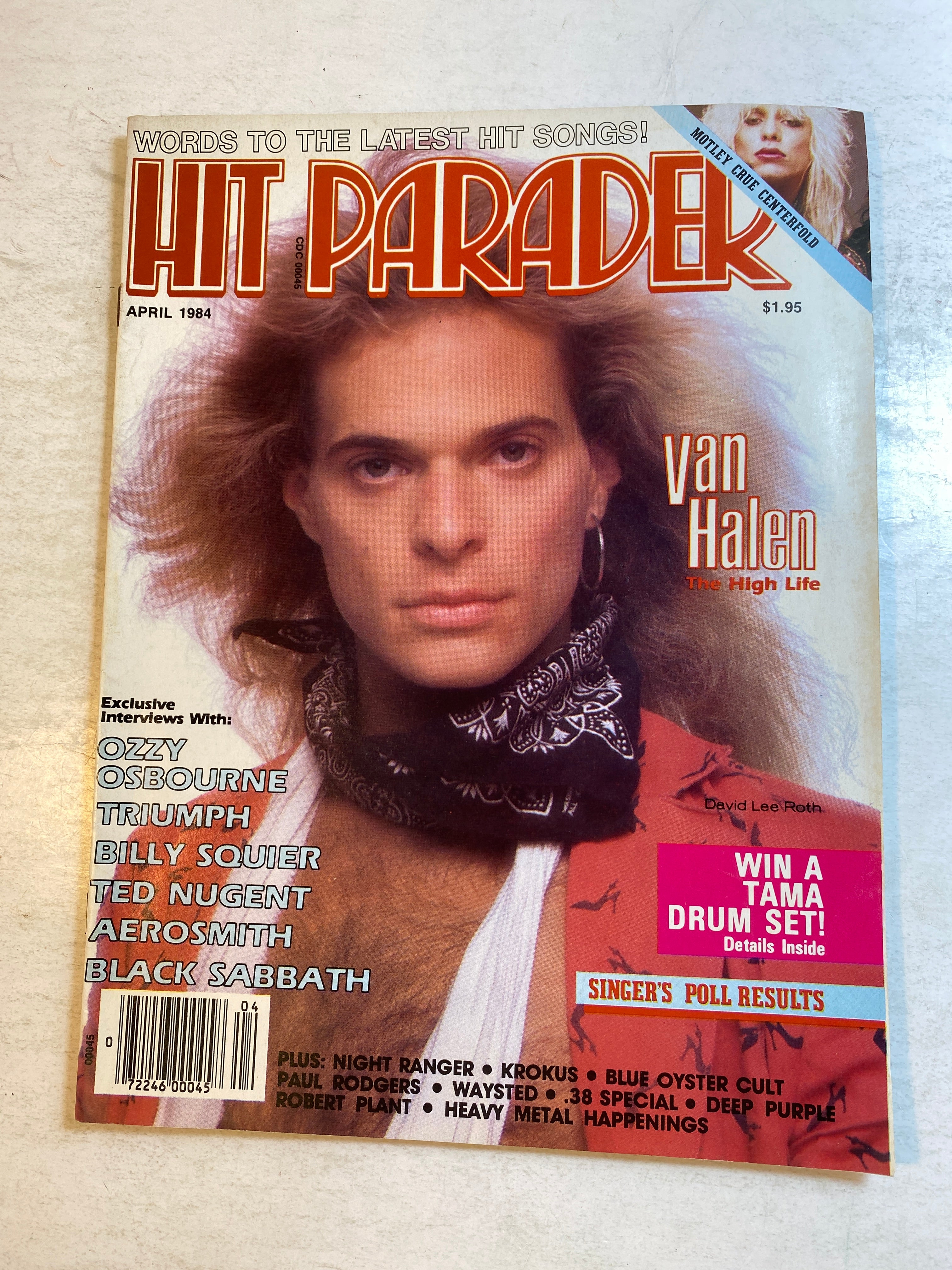 Hit Parader Magazine April 1984 Van Halen