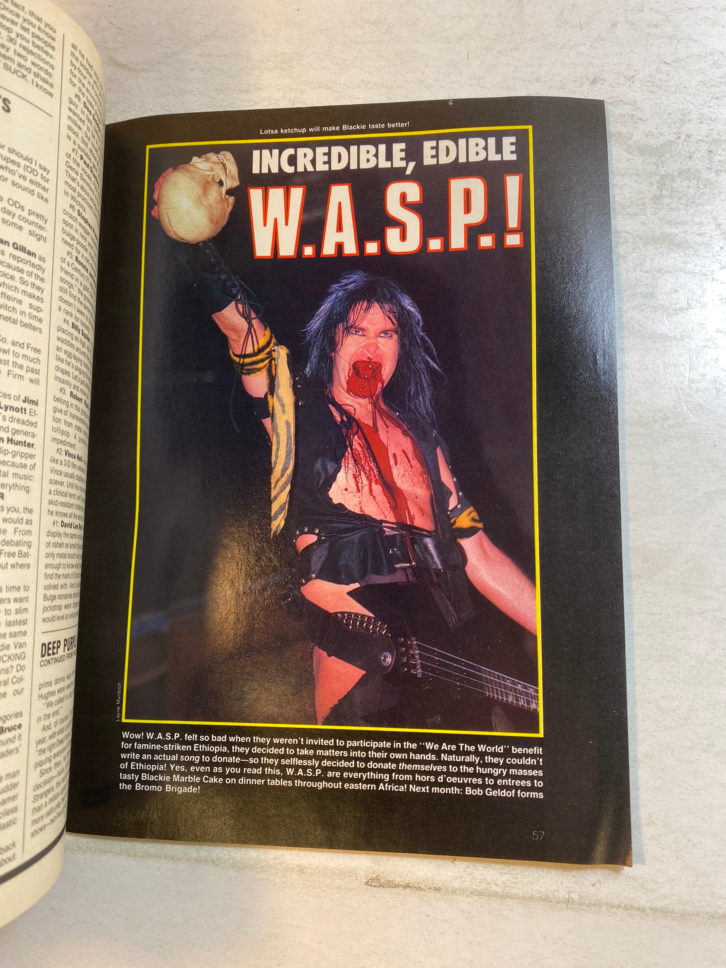 Creem Close Up Metal Magazine July 1985 Twisted Sister