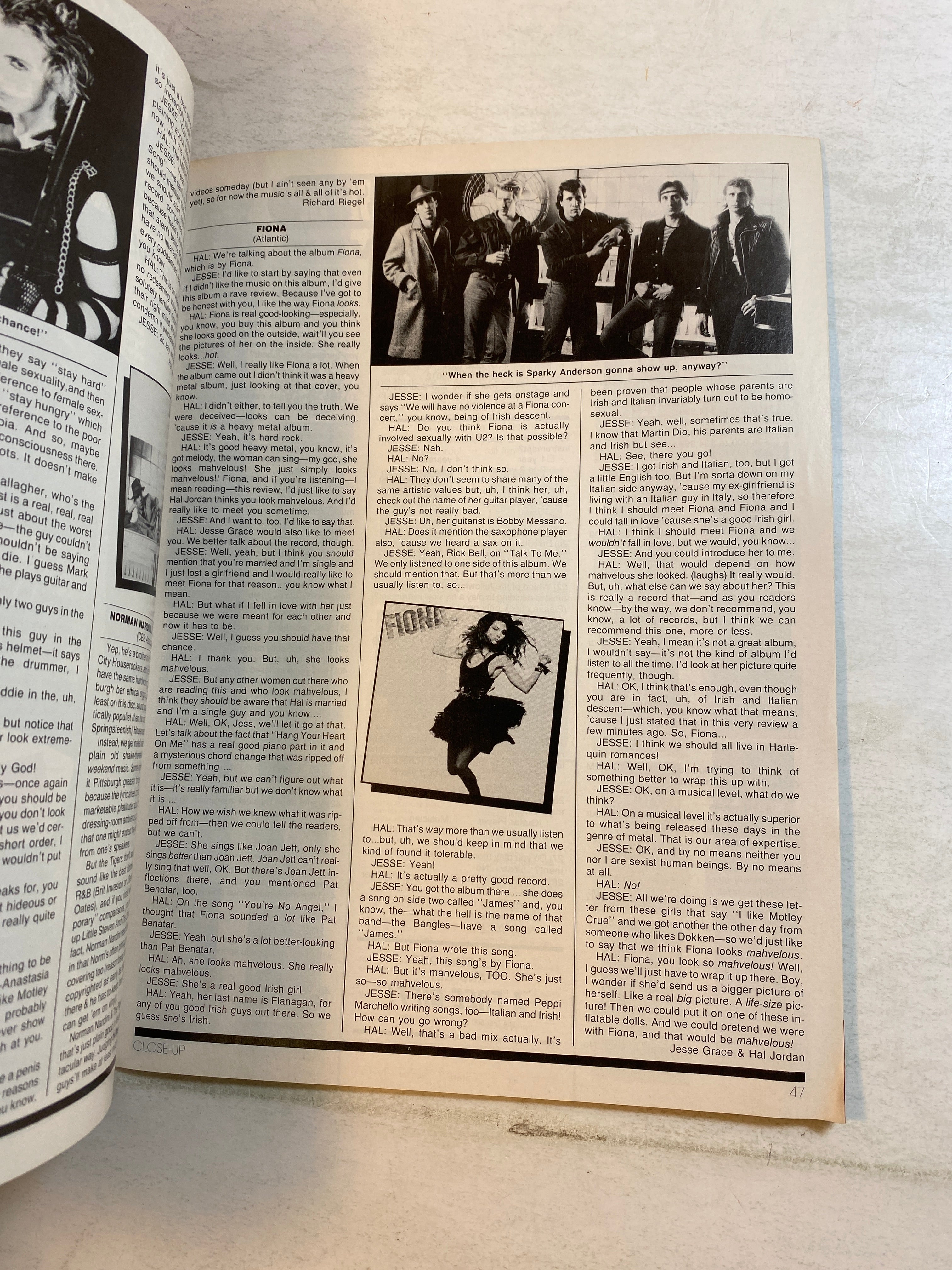 Creem Close Up Metal Magazine July 1985 Twisted Sister