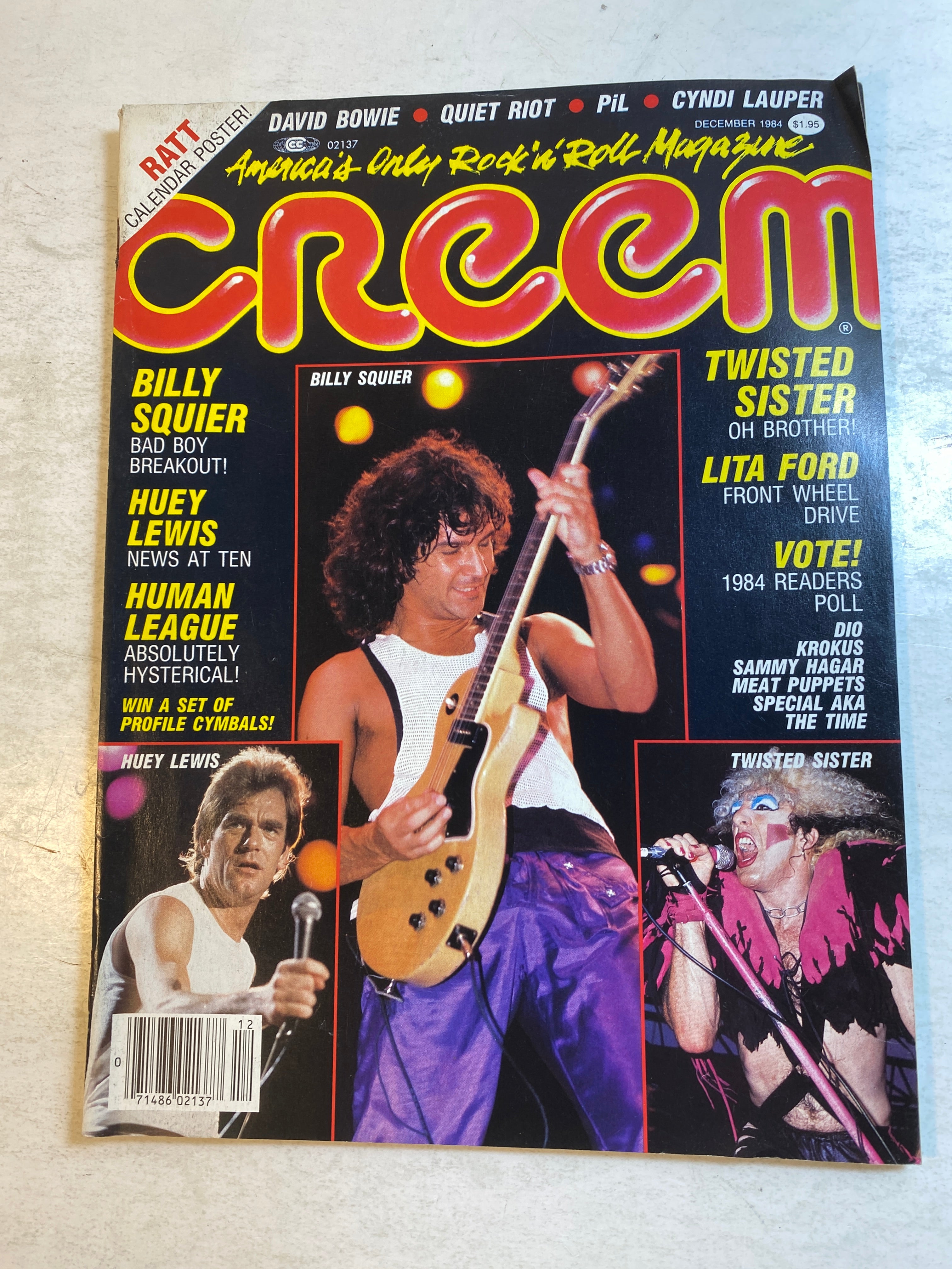 Creem Magazine December 1984 Billy Squier