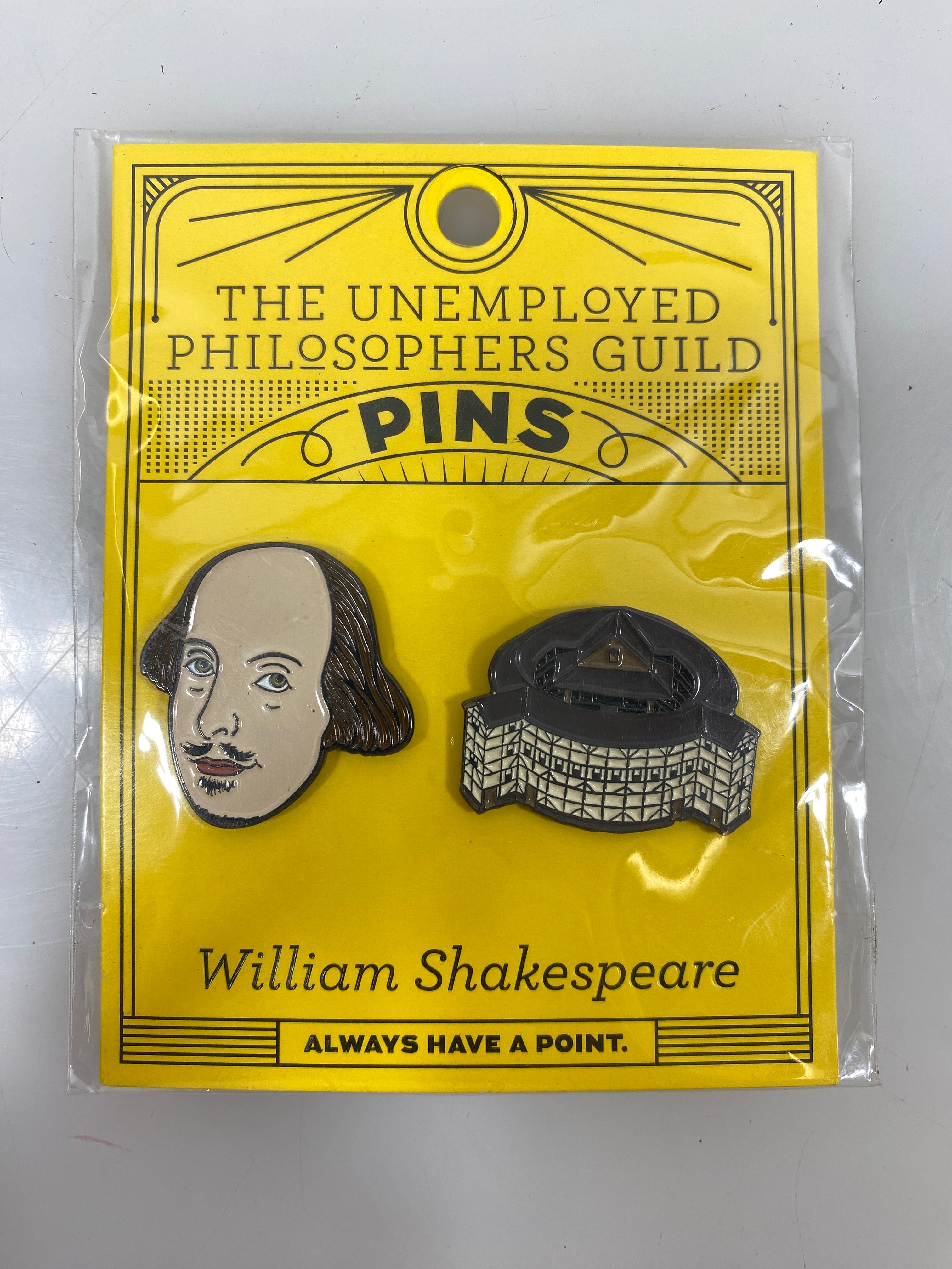 The Unemployed Philosophers Guild William Shakespeare Pins