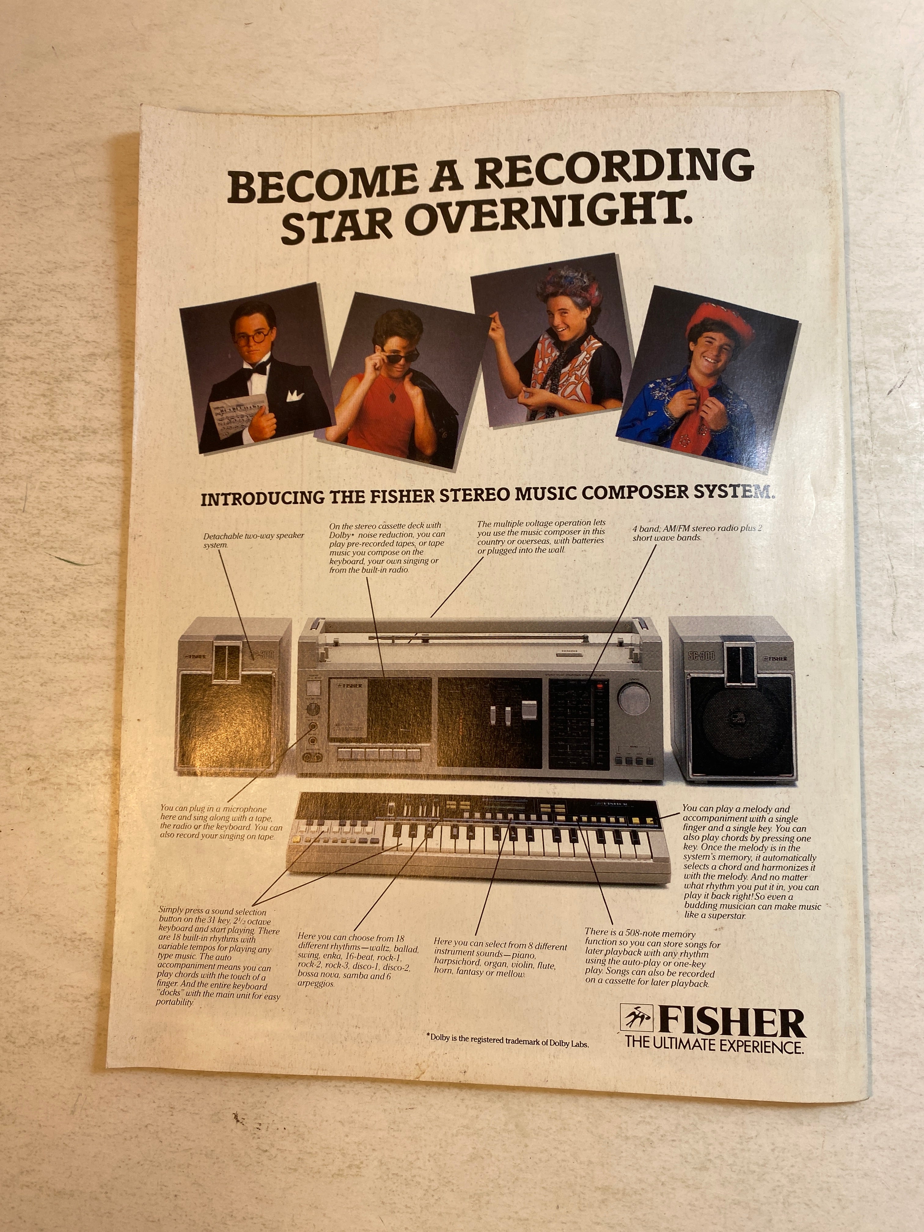 Creem Magazine December 1984 Billy Squier