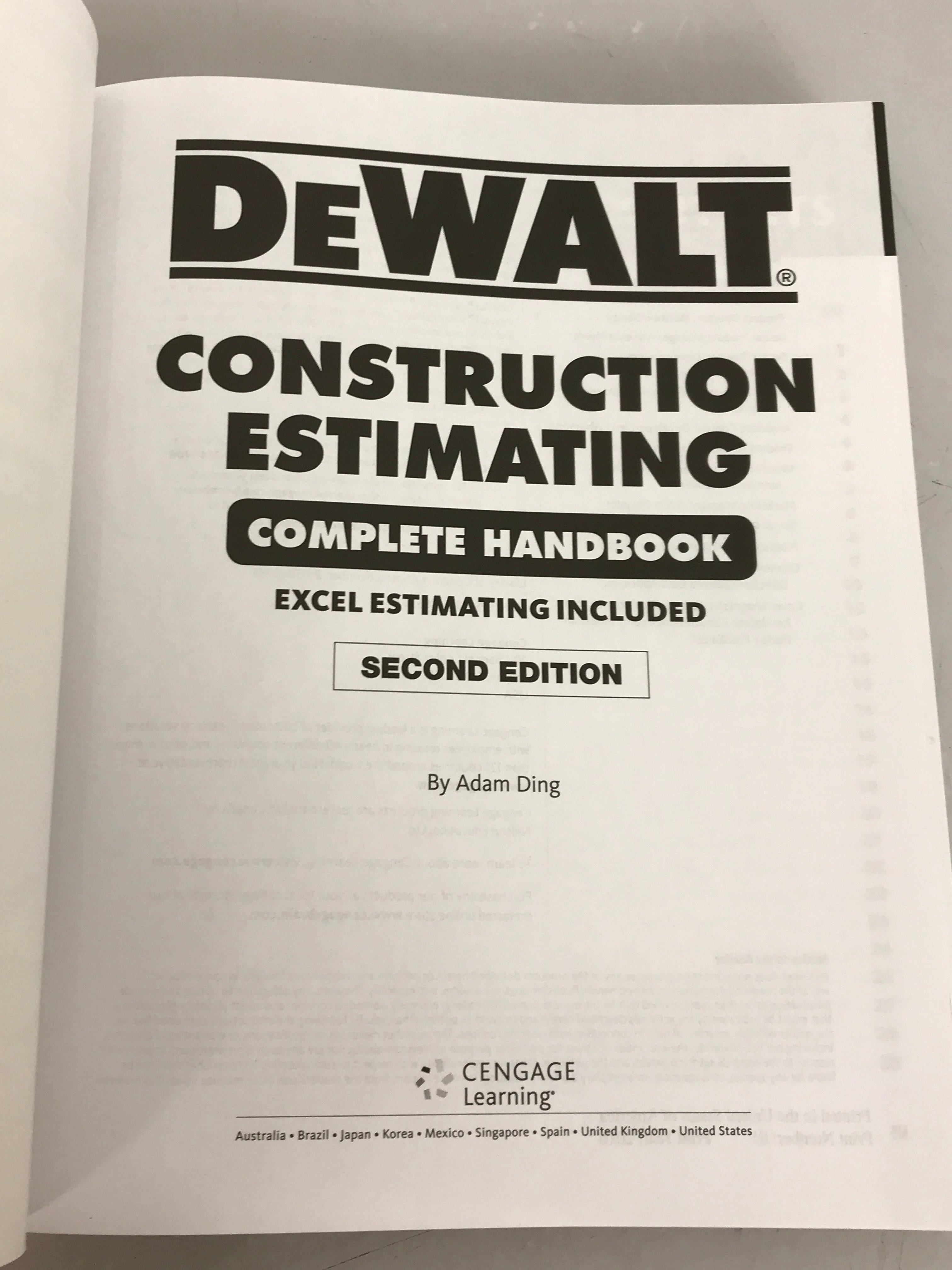 Lot of 3 DeWalt Handbooks: Contractor's Forms & Letters, Residential Construction Codes, Construction Estimating 2016-2017 SC