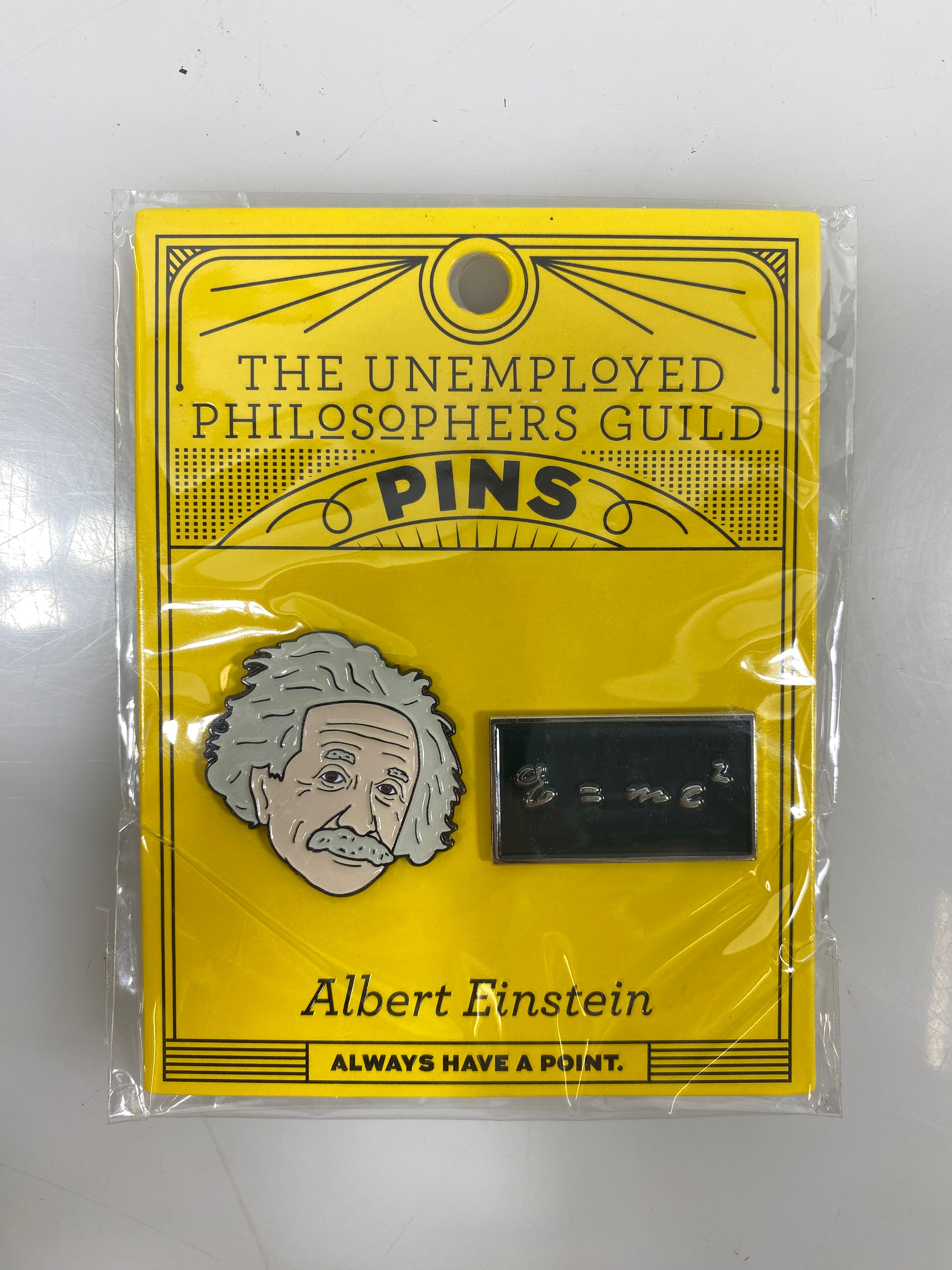 The Unemployed Philosophers Guild Albert Einstein Pins