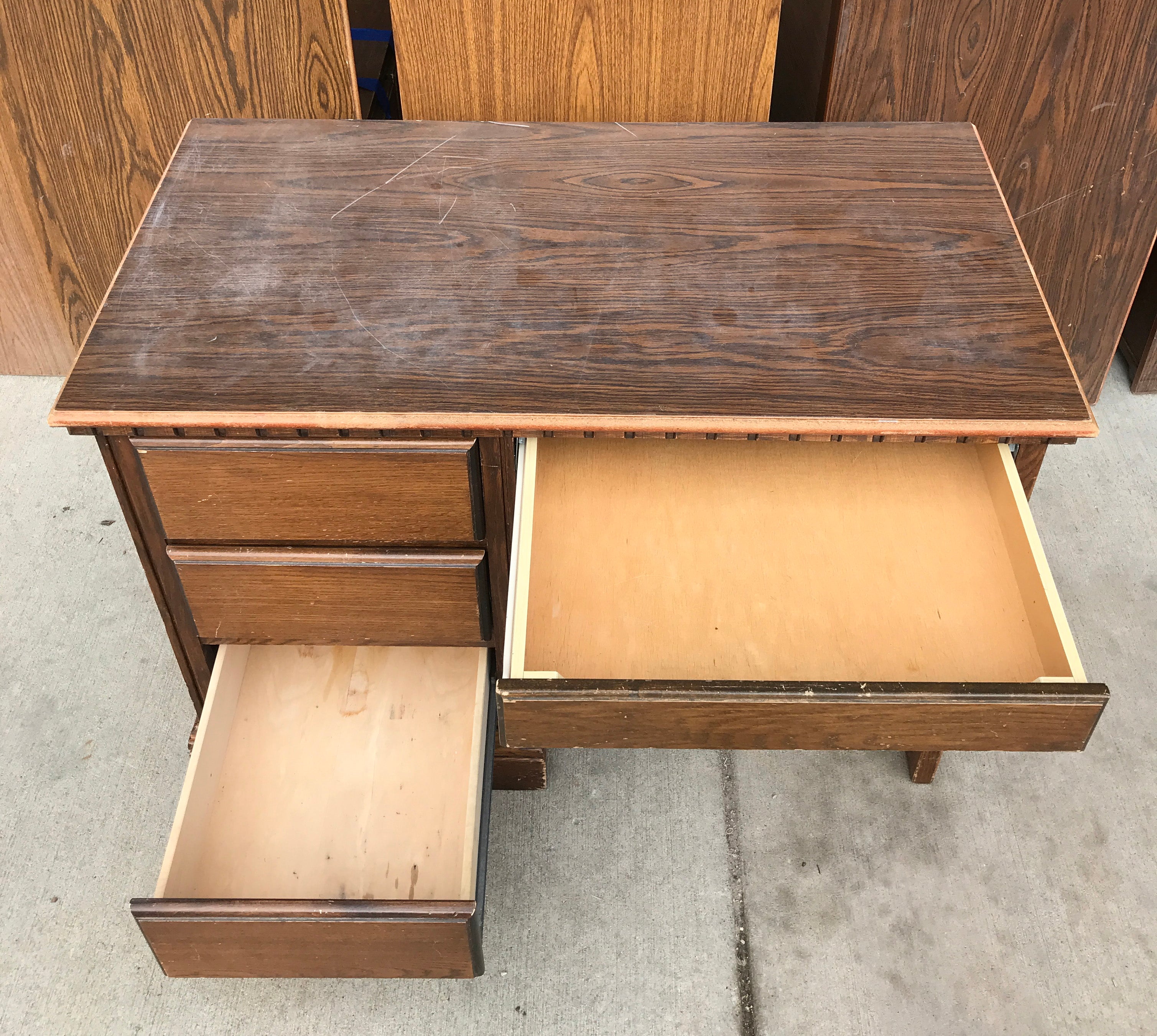 Wooden 4-Drawer Student Desk