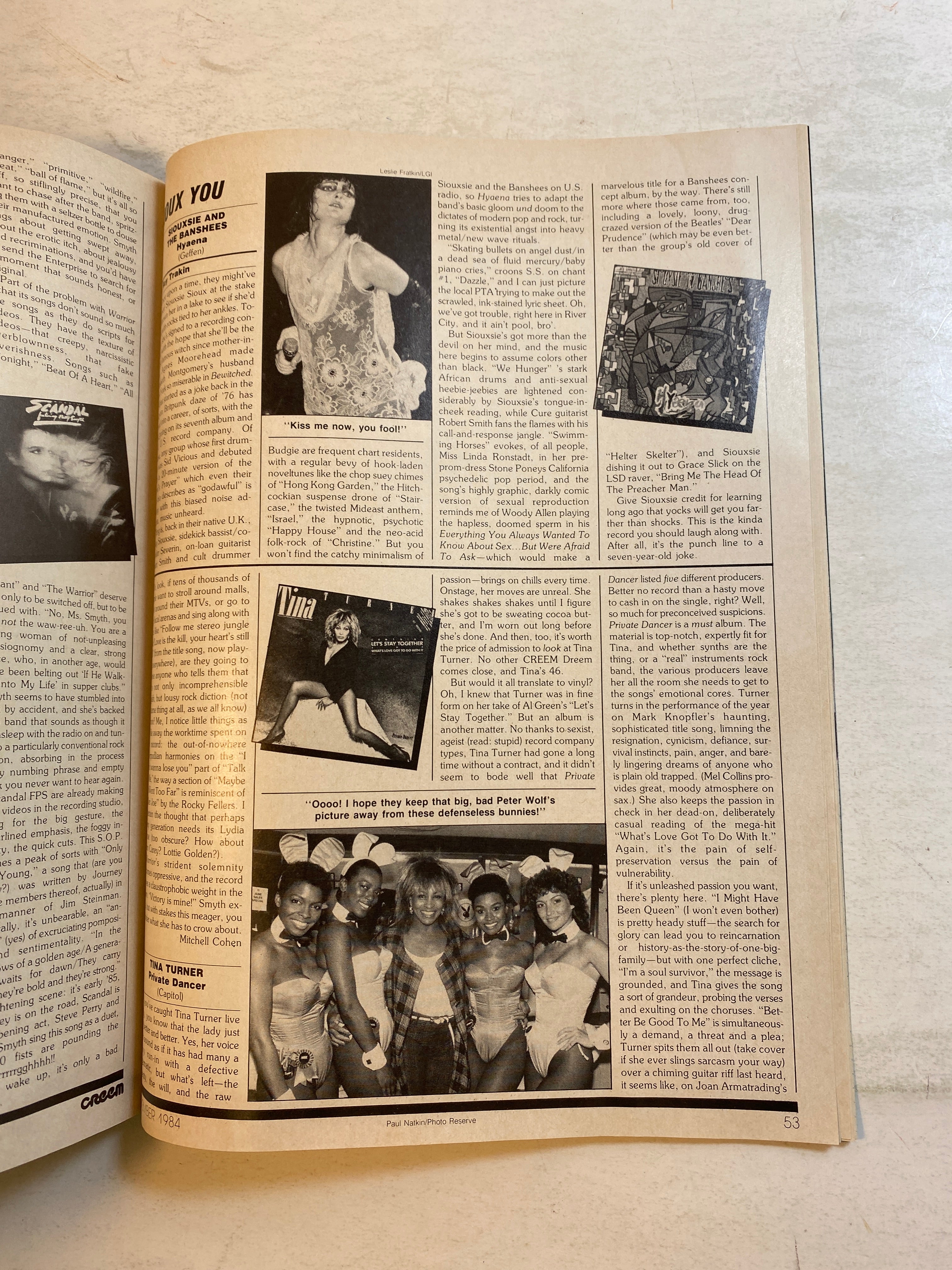 Creem Magazine November 1984 Quiet Riot Cars Prince Cyndi Lauper