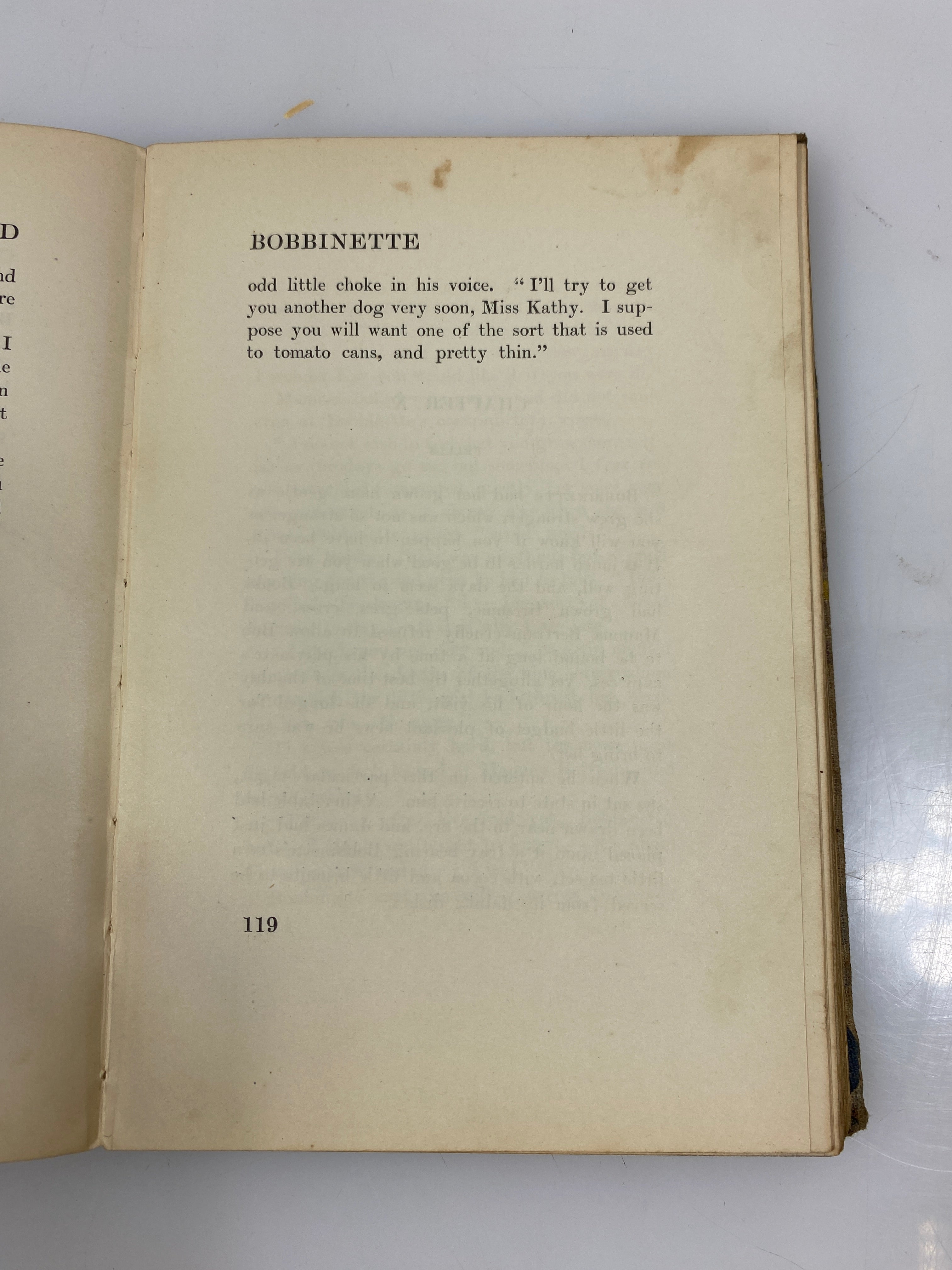 Bobby and Bobbinette by Annie R. Talbot 1904 HC