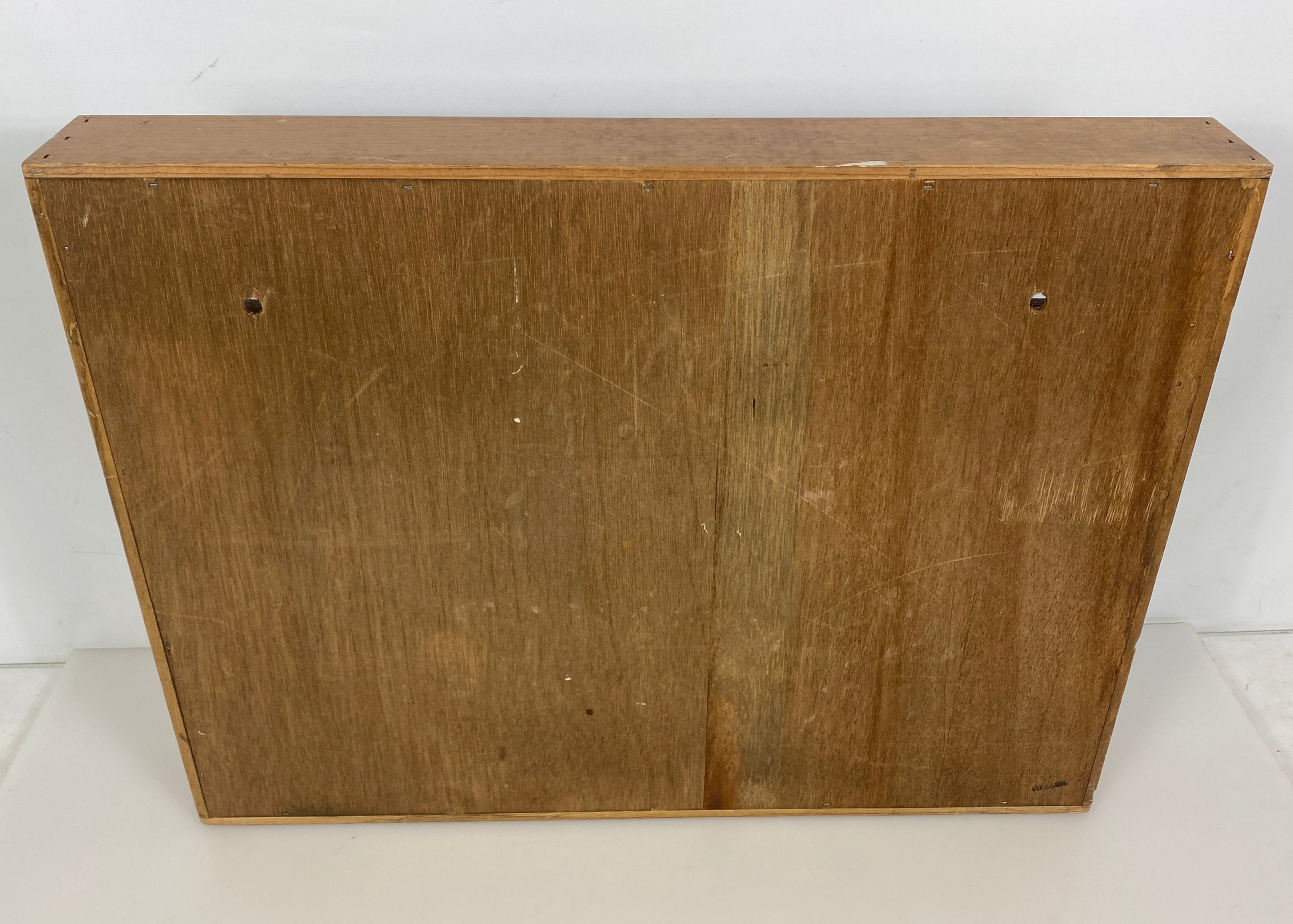 Vintage Wood Napa Valley Box Co 100 Cassette Tape Wall Rack