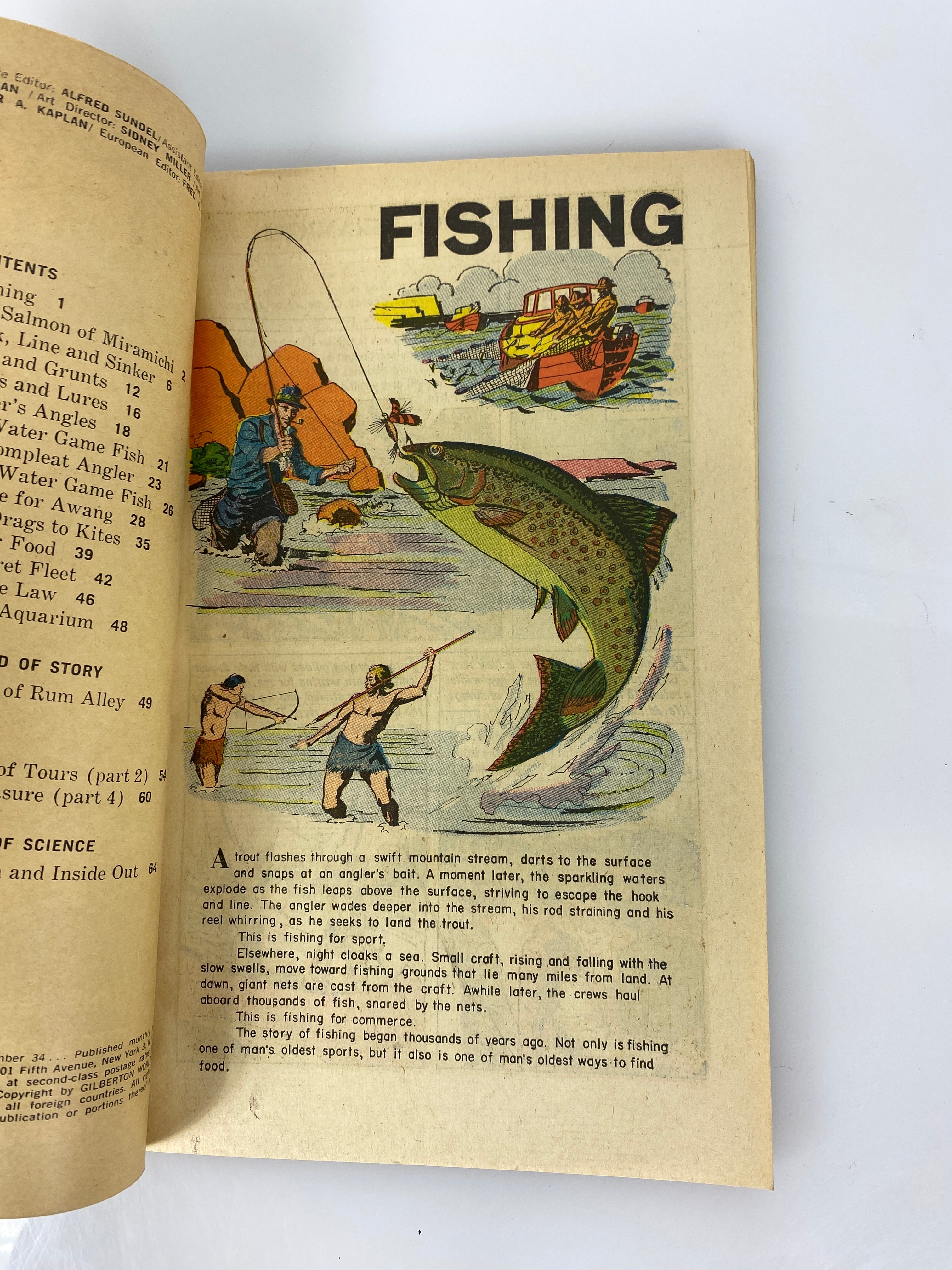 World Around Us: Fishing Number 34 1961 Classics Illustrated