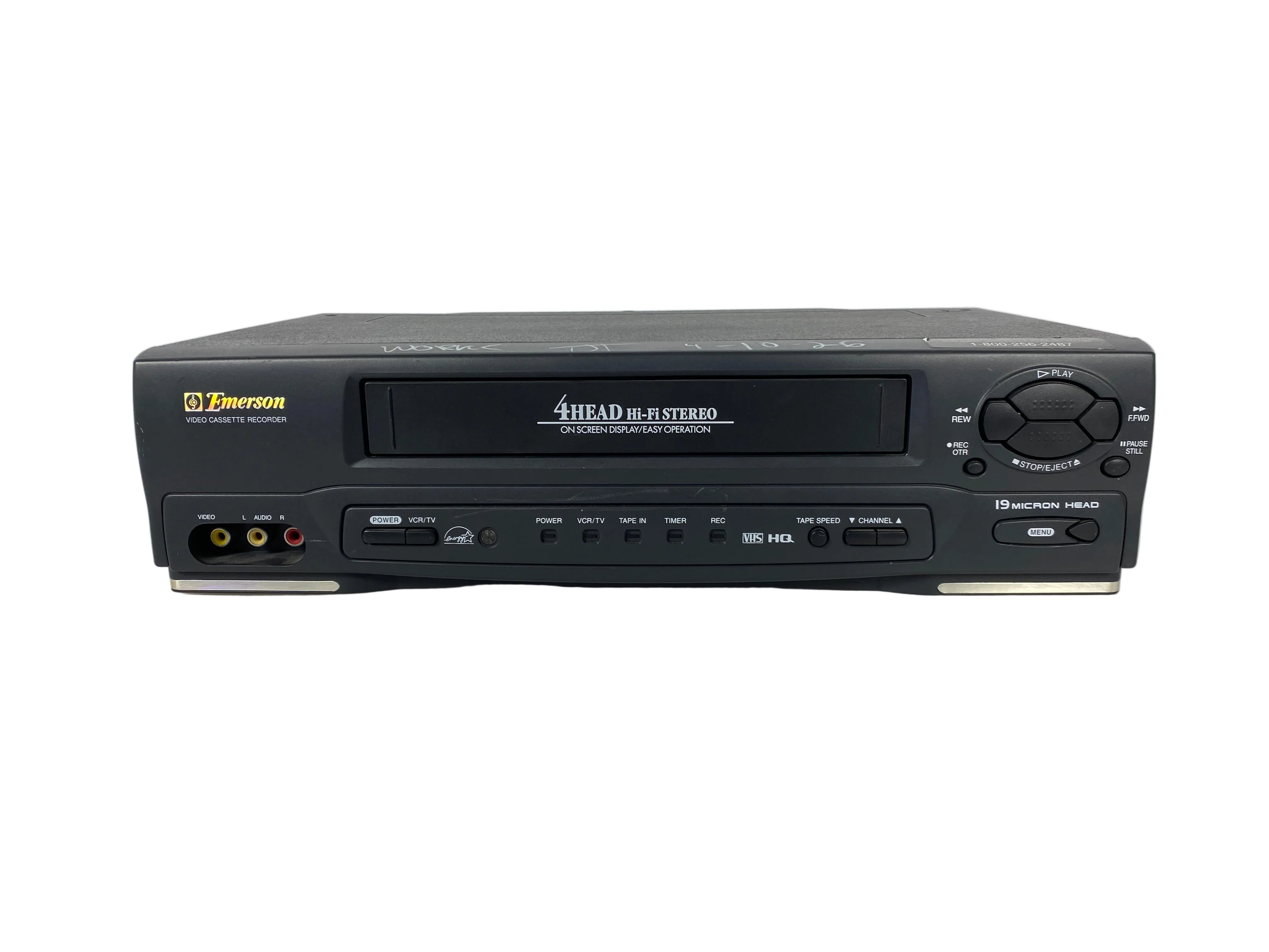 Emerson EWV601 VCR 4-Head HiFi VHS Video Cassette Recorder