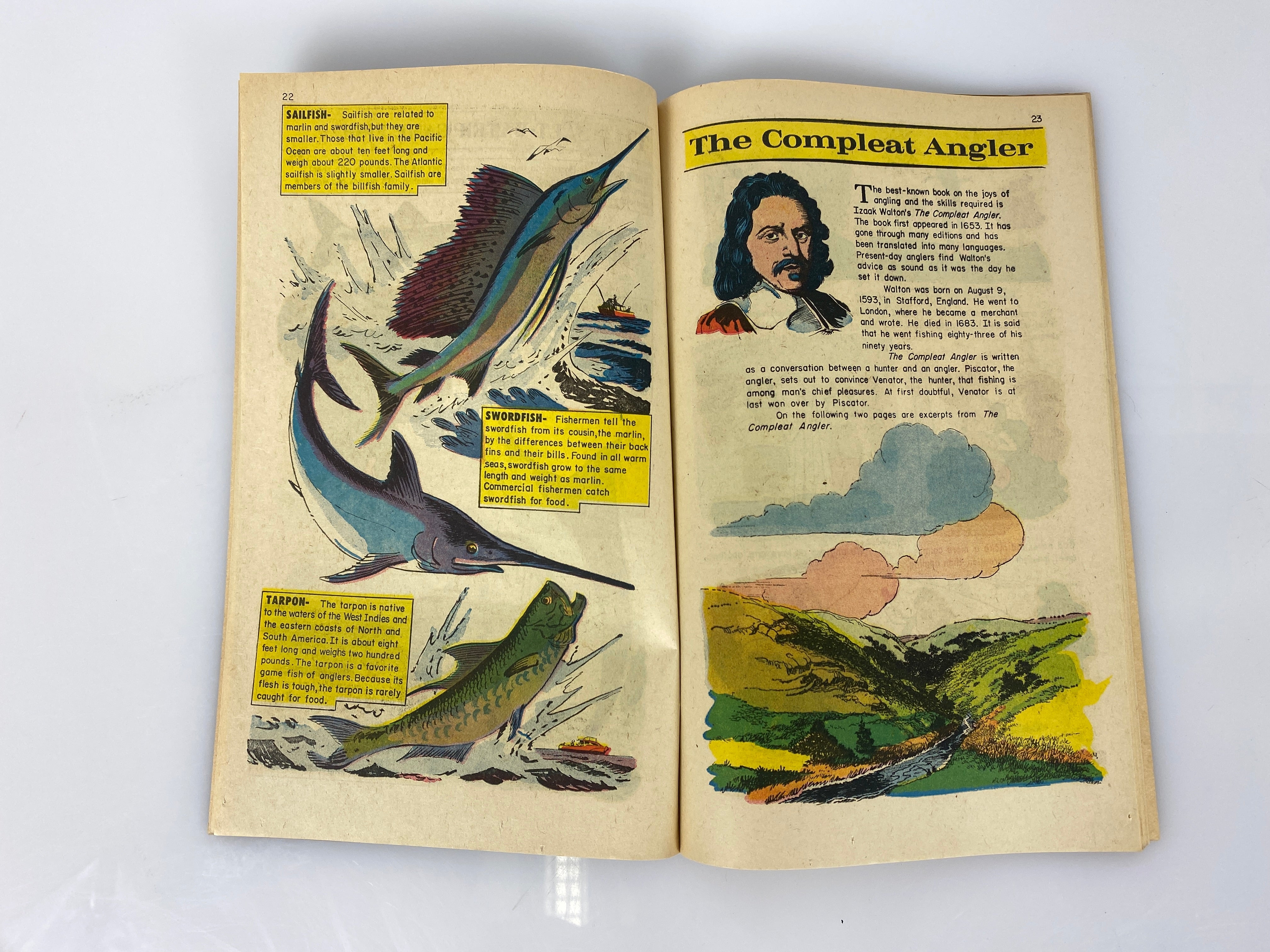 World Around Us: Fishing Number 34 1961 Classics Illustrated