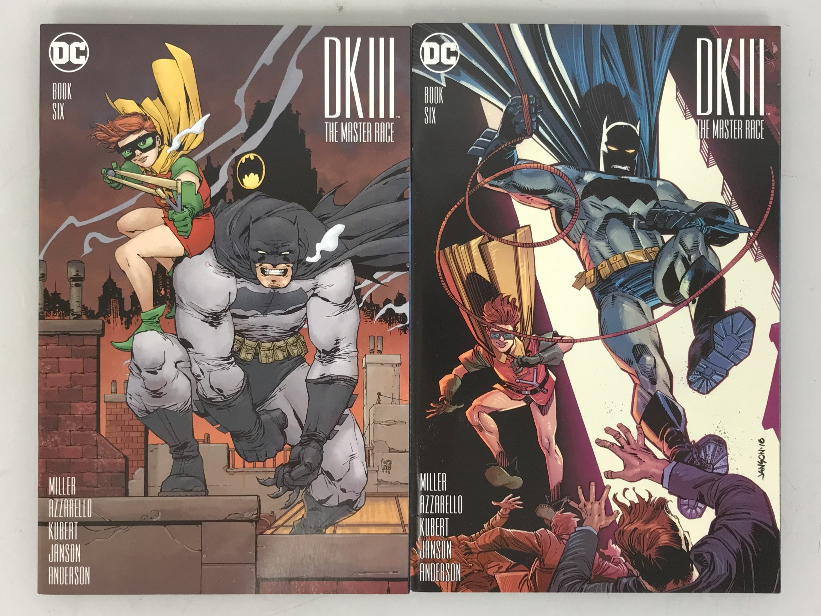 Lot of 2 Dark Knight III: The Master Race 6 2016 Variant Covers