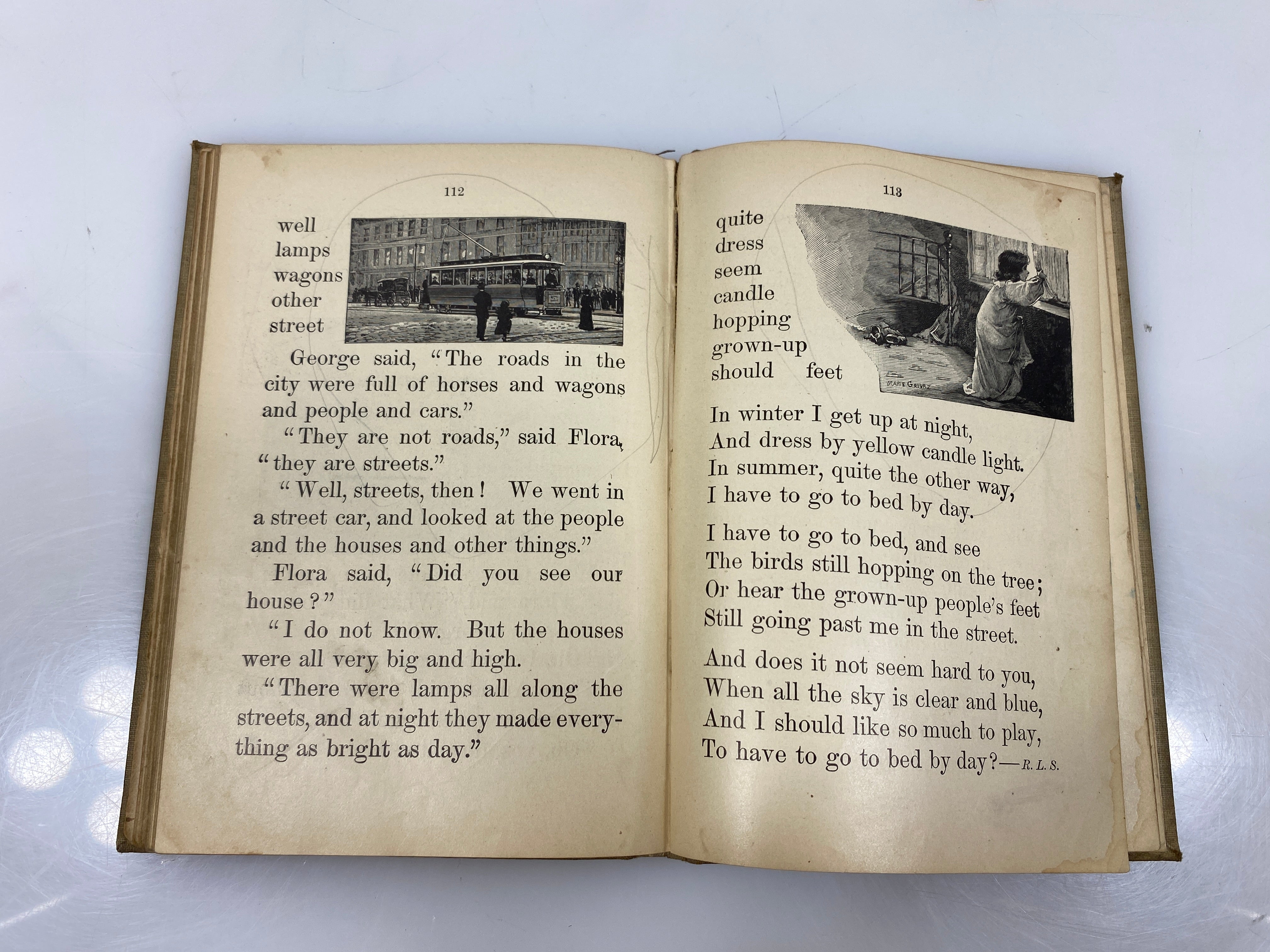 School Reading by Grades 1st Year by Baldwin 1897 HC
