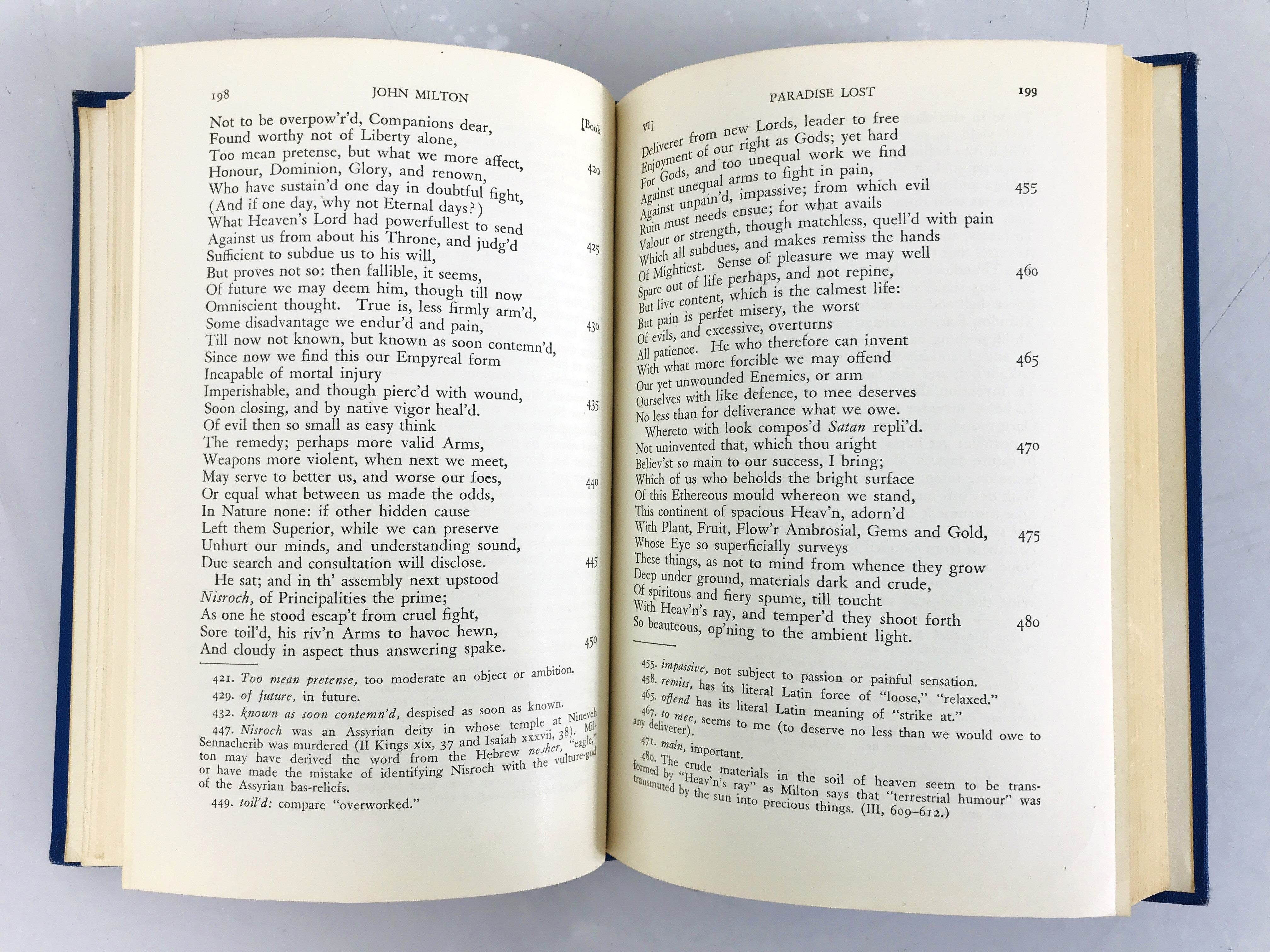 John Milton Paradise Lost by Merritt Hughes The Odyssey Press Twenty-Second Printing 1935 HC