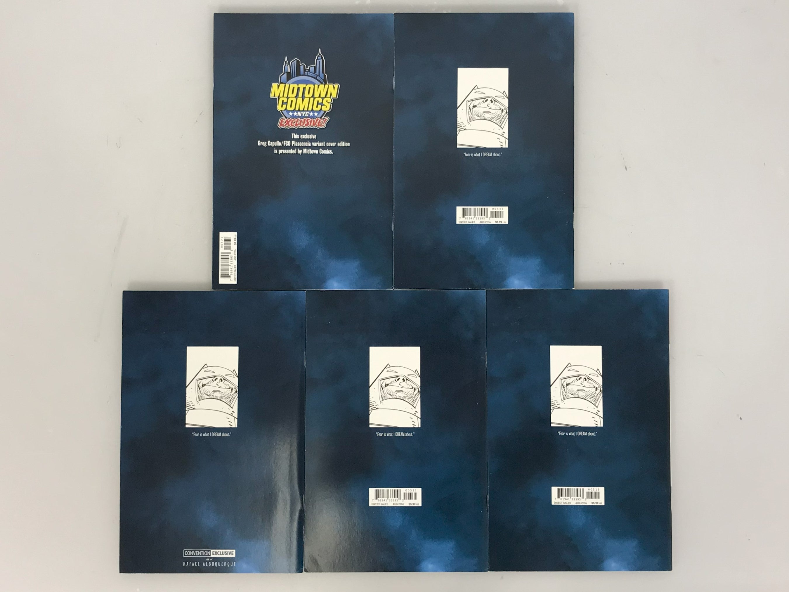 Lot of 5 Dark Knight III: The Master Race 5 2016 Variant Covers