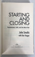 John Smoltz Starting and Closing Signed First Edition 2012 HC DJ