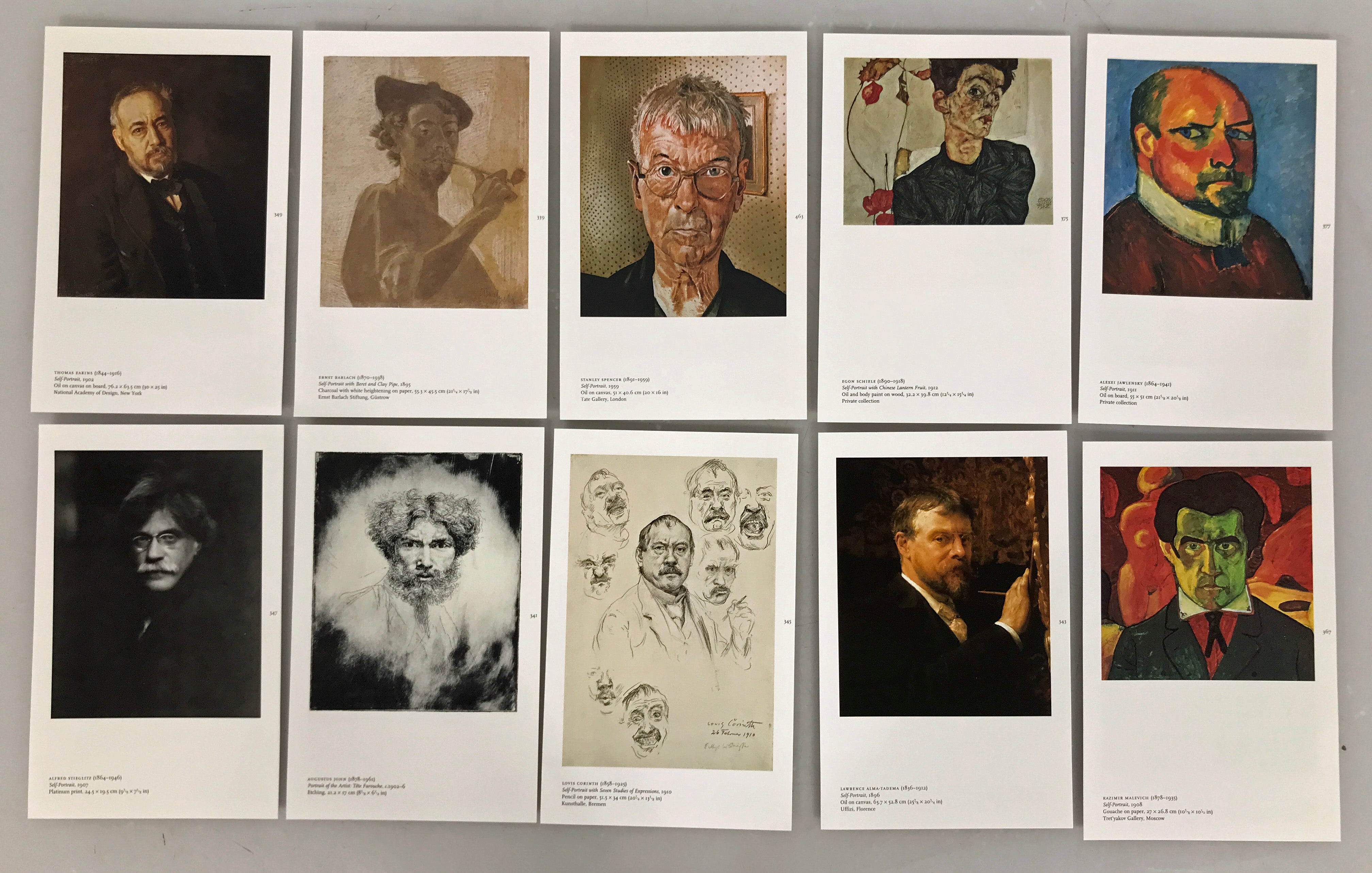 Set of 100 Assorted Self Portraits (E)