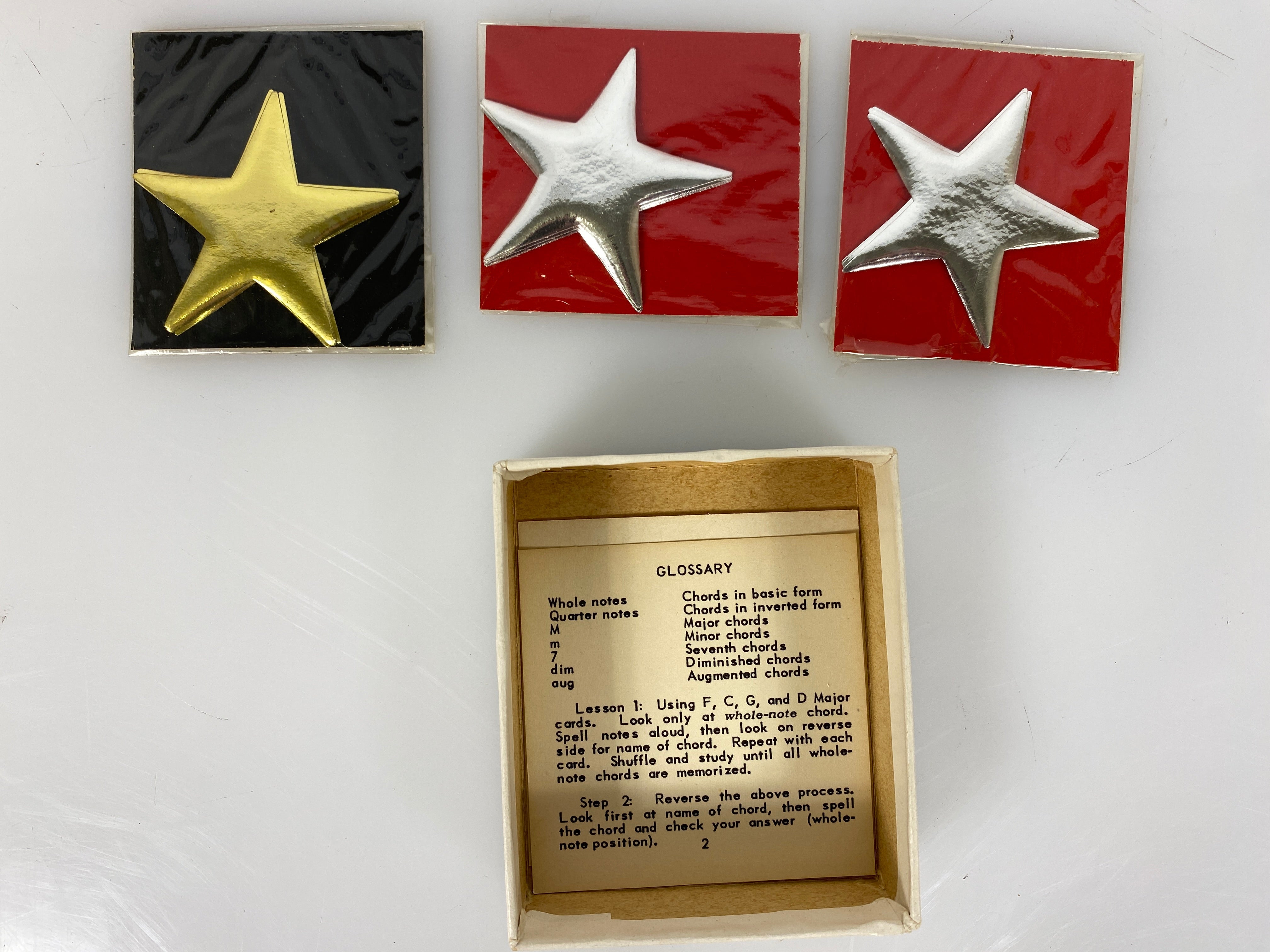 Vintage Music Flash Card Game 1954
