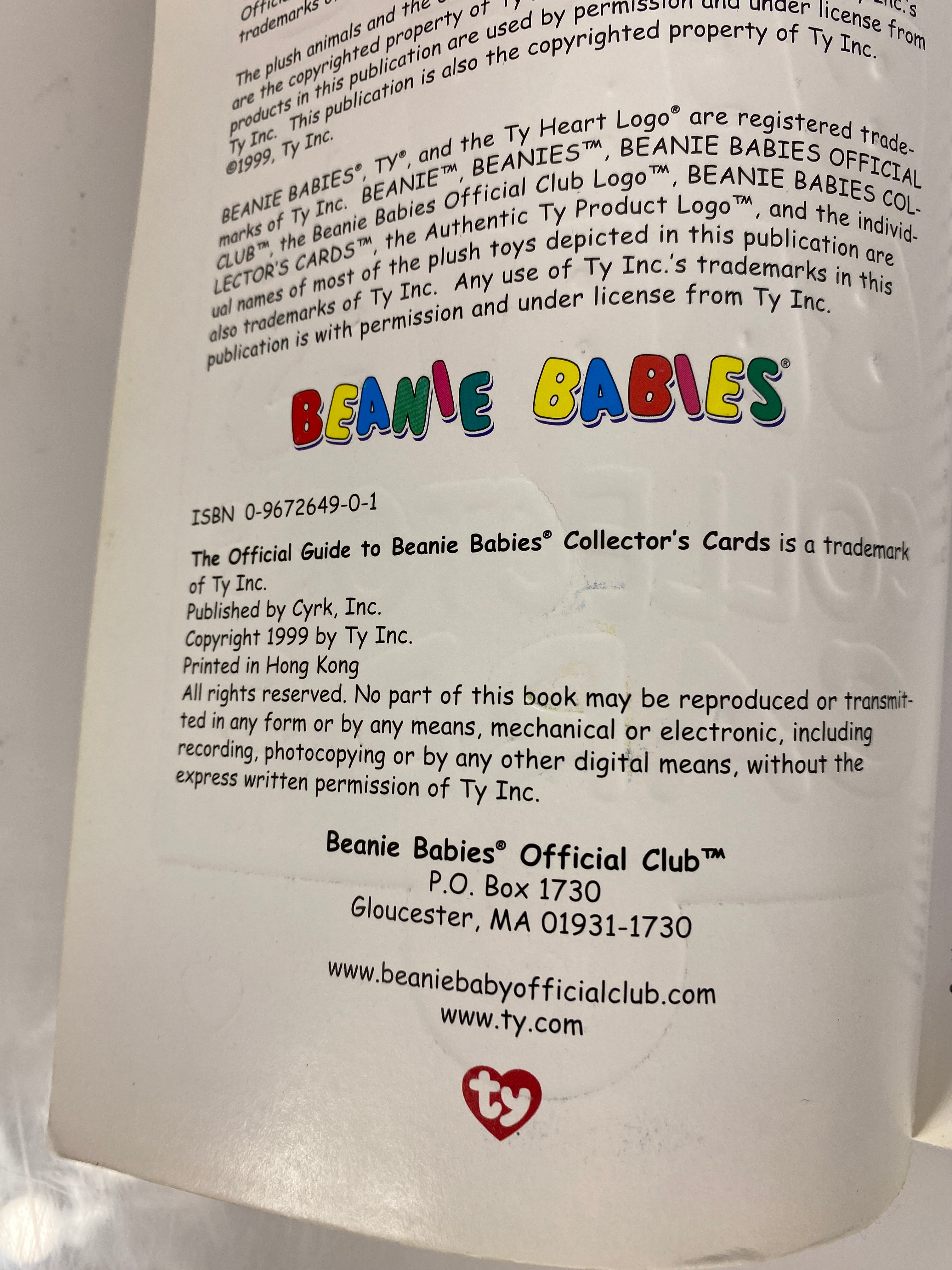 Official Guide to Beanie Babies Collector's Cards 1999