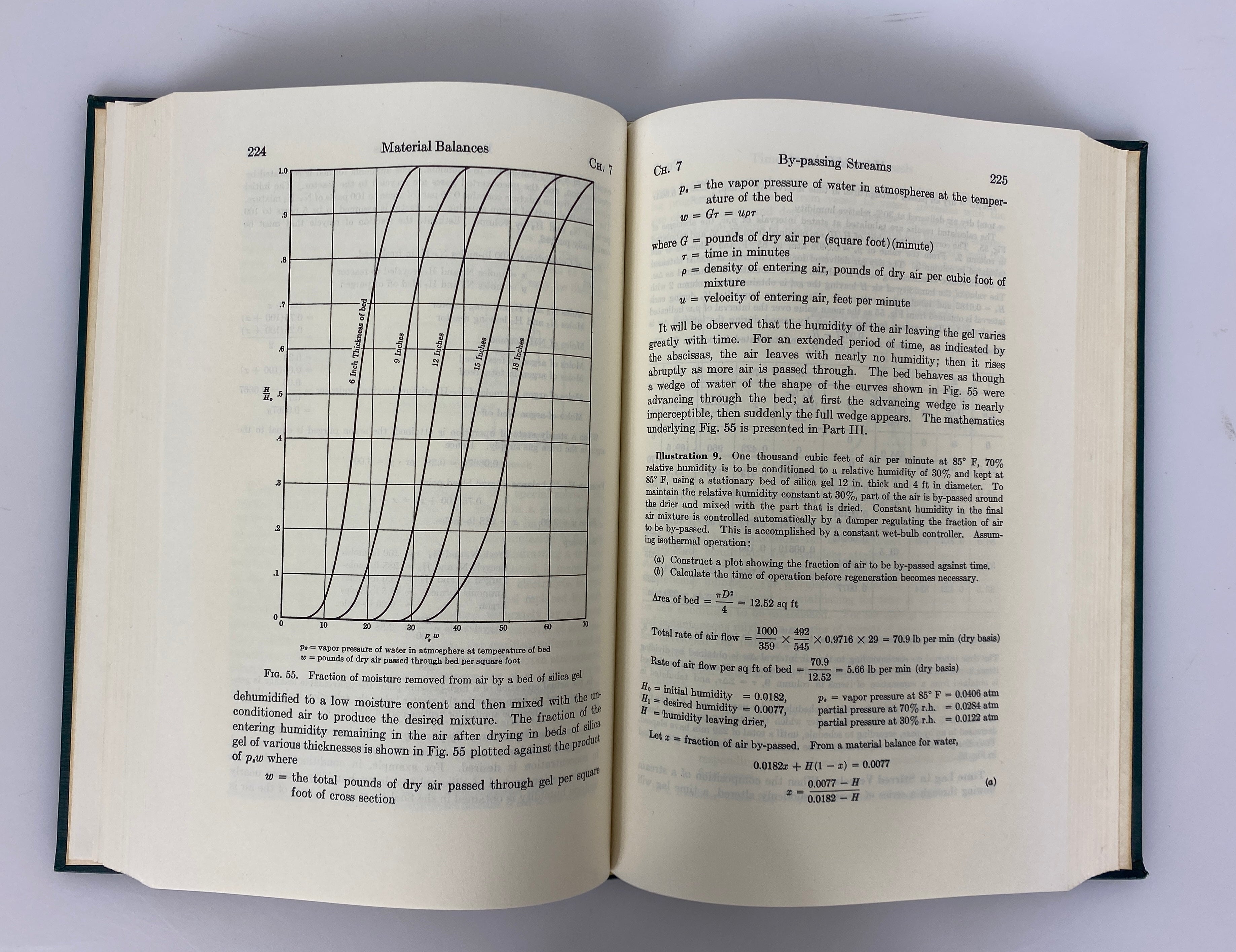 2 Vol Set: Chemical Process Principles 1964 Seventh Printing Vintage HC
