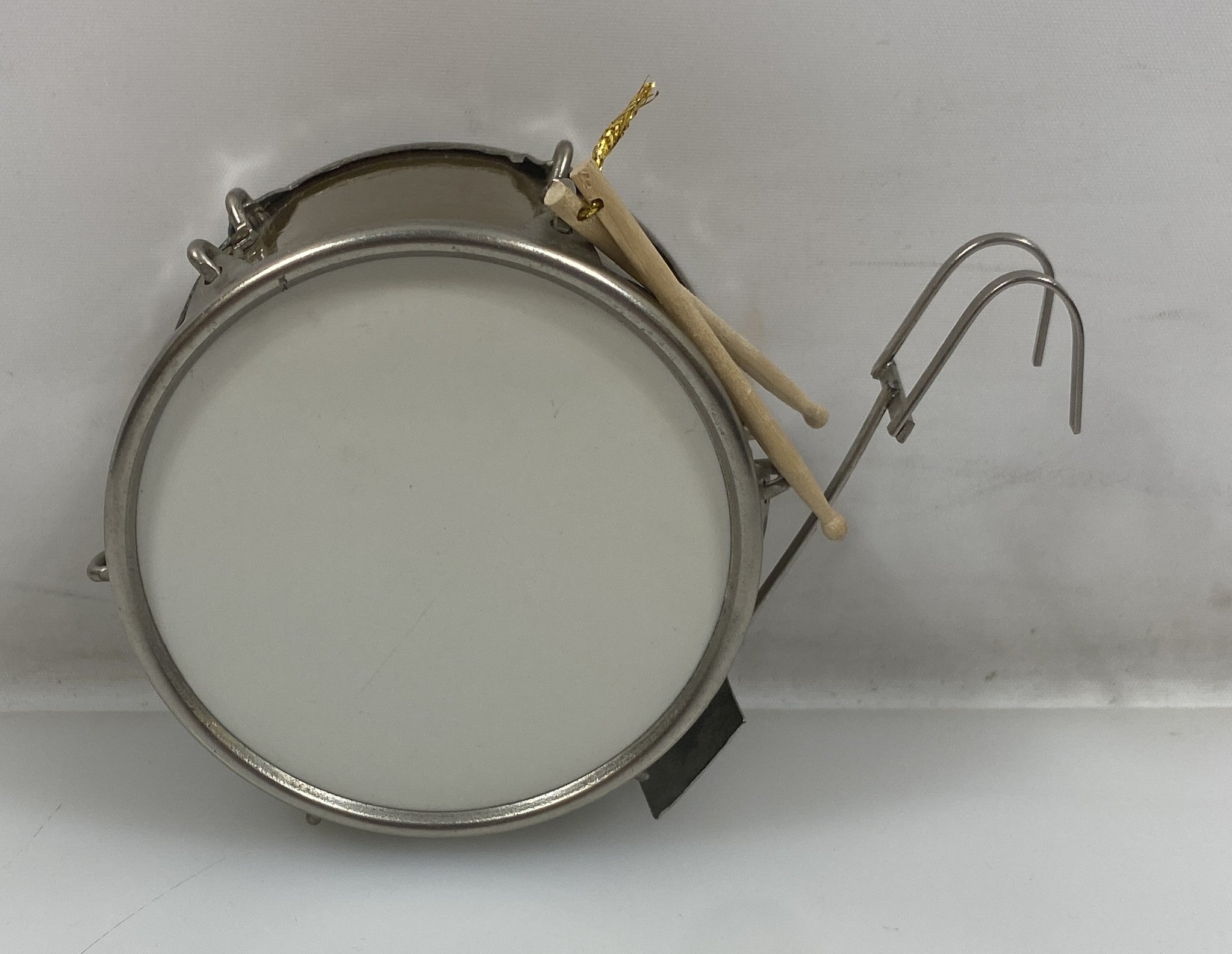 Miniature Gold Marching Bass Drum