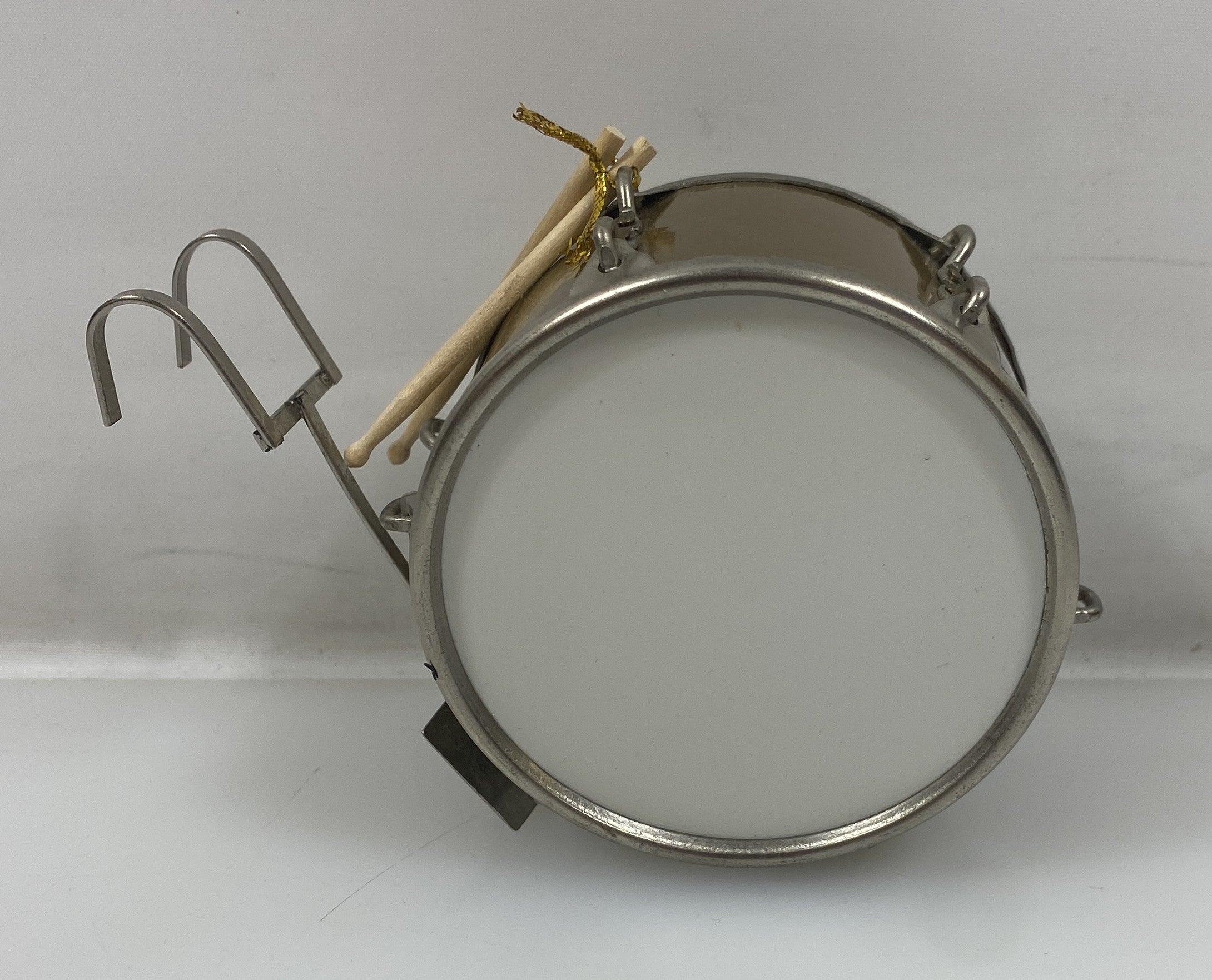 Miniature Gold Marching Bass Drum