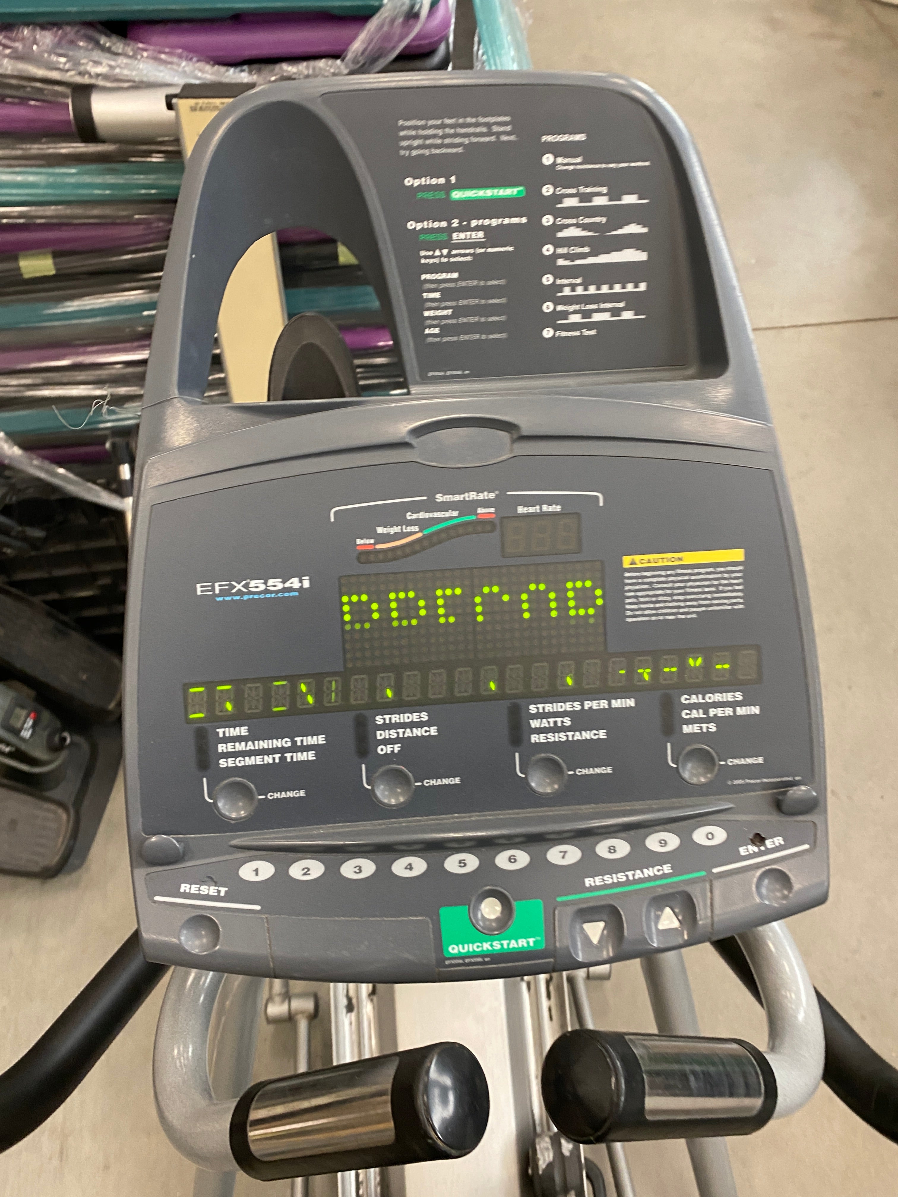 Gray Precor USA EFX #554i Eliptical