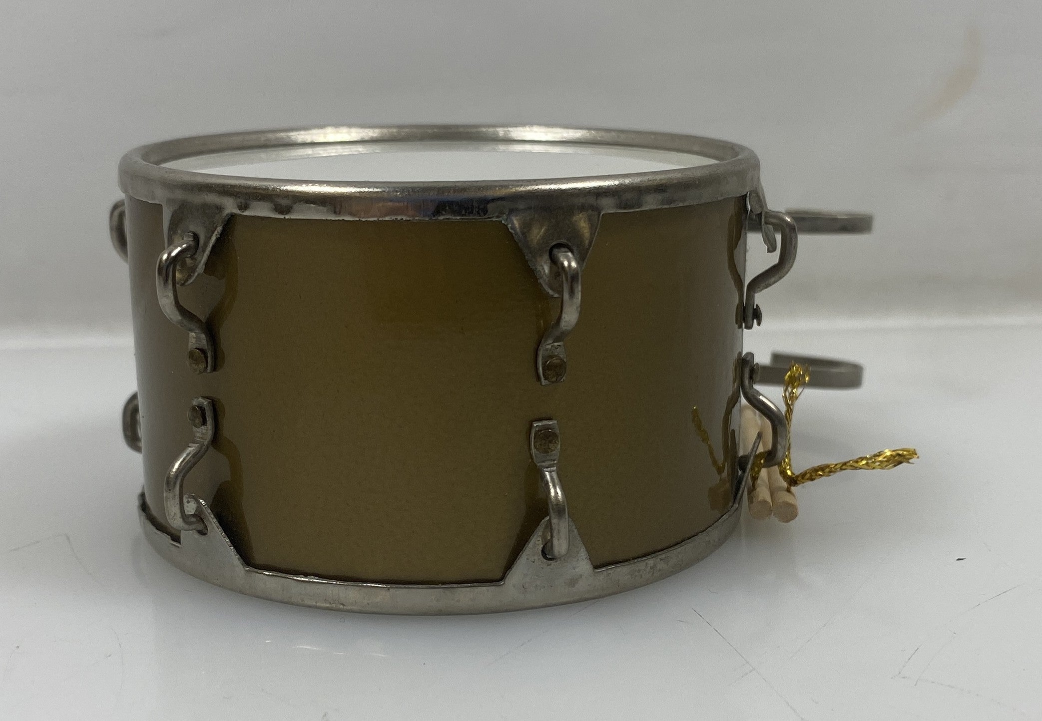 Miniature Gold Marching Bass Drum