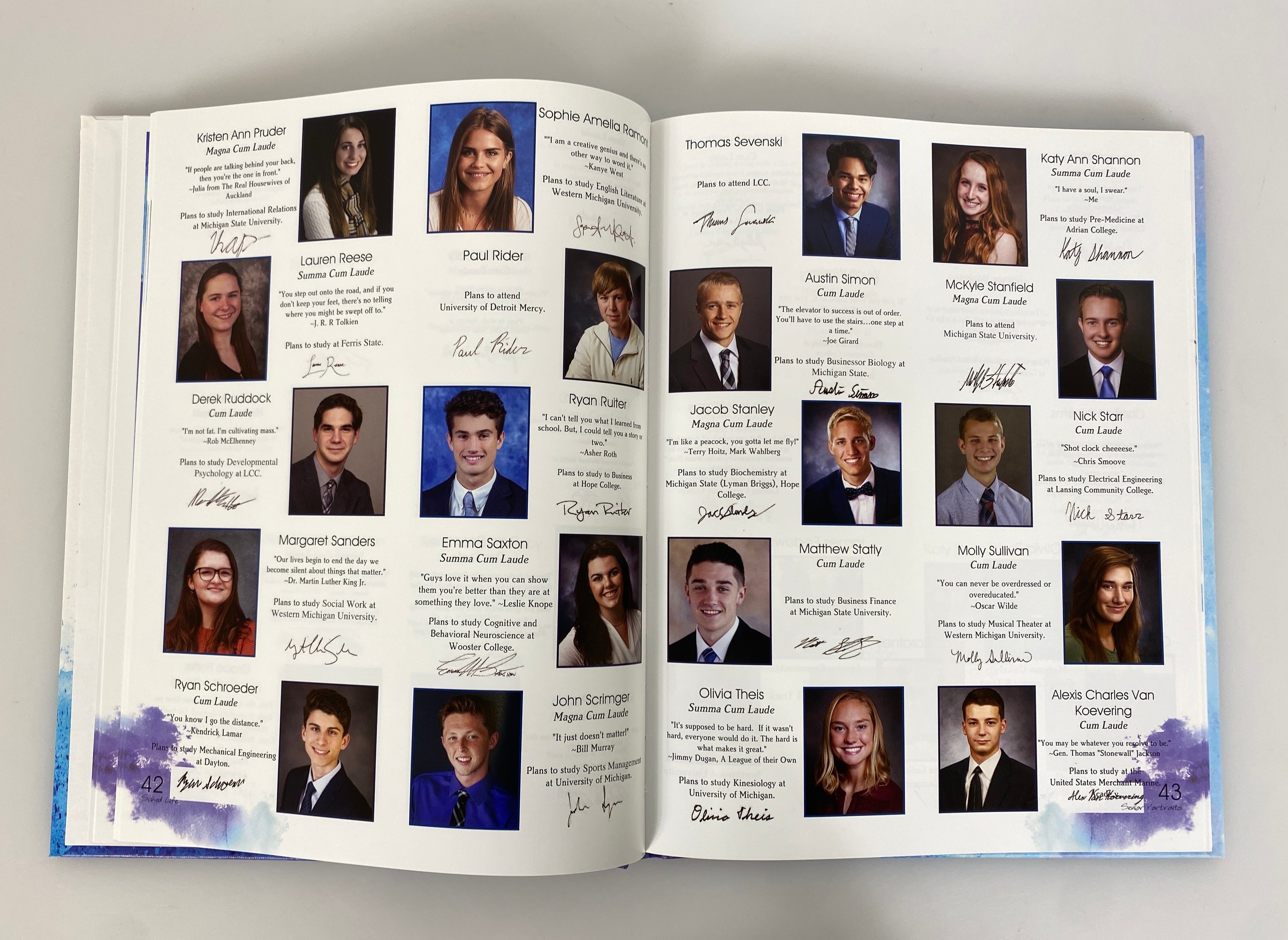 2018 Lansing Catholic High School "Reflections" Yearbook HC