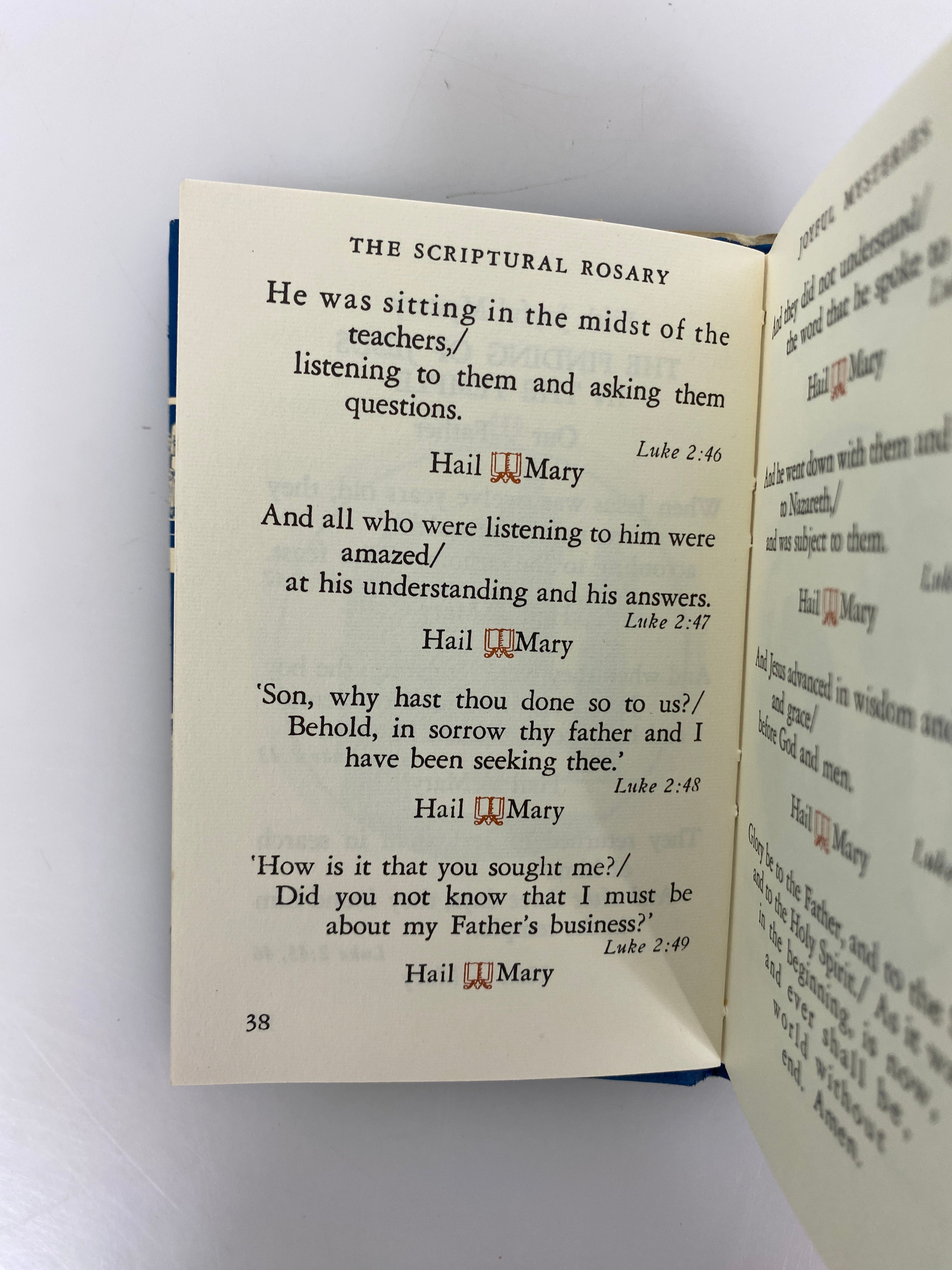 Scriptural Rosary 1963 Fifth Printing Scriptural Rosary Center HC DJ