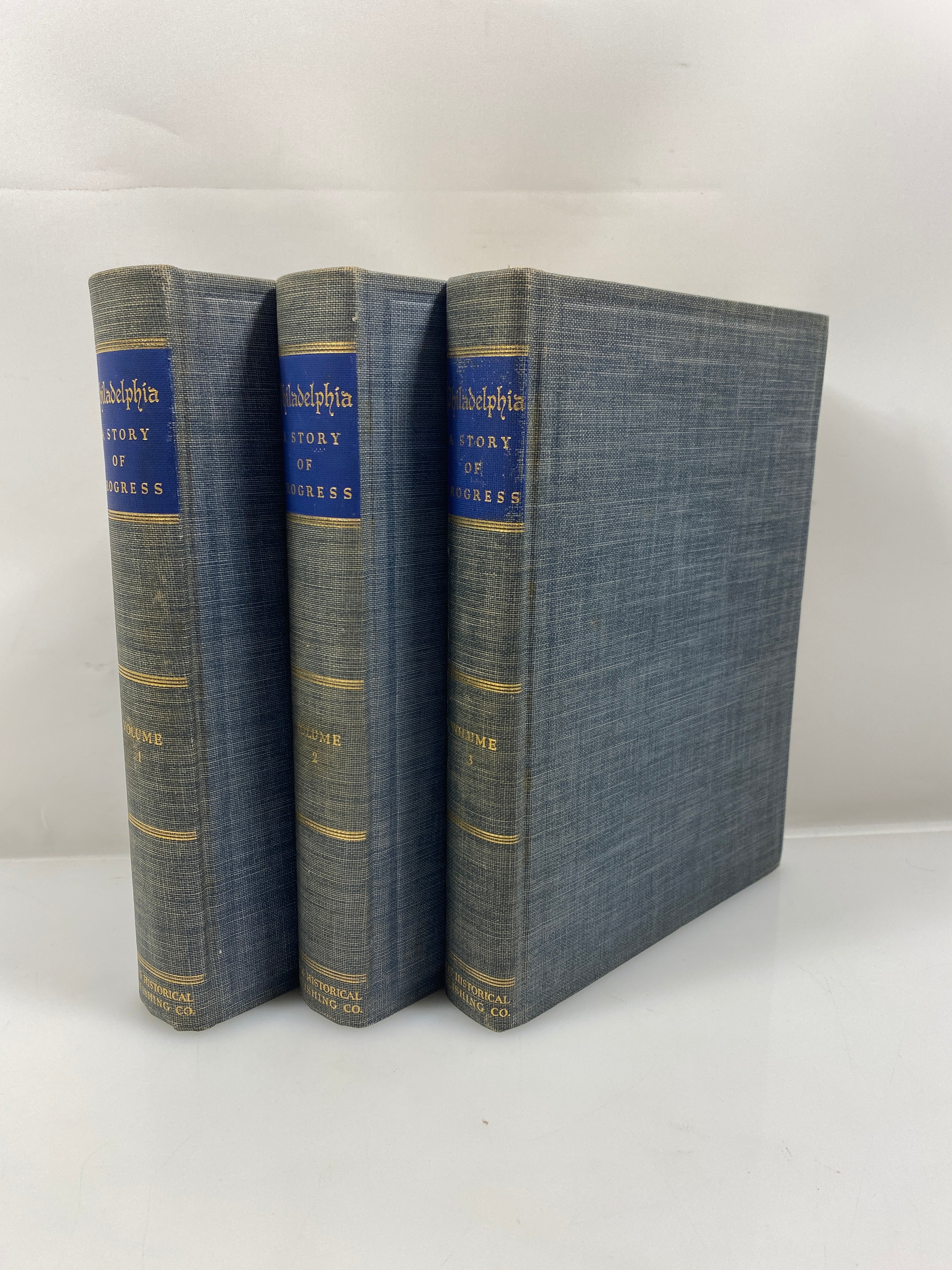 Set of 3 Philadelphia Story of Progress 1-3 1941 HC