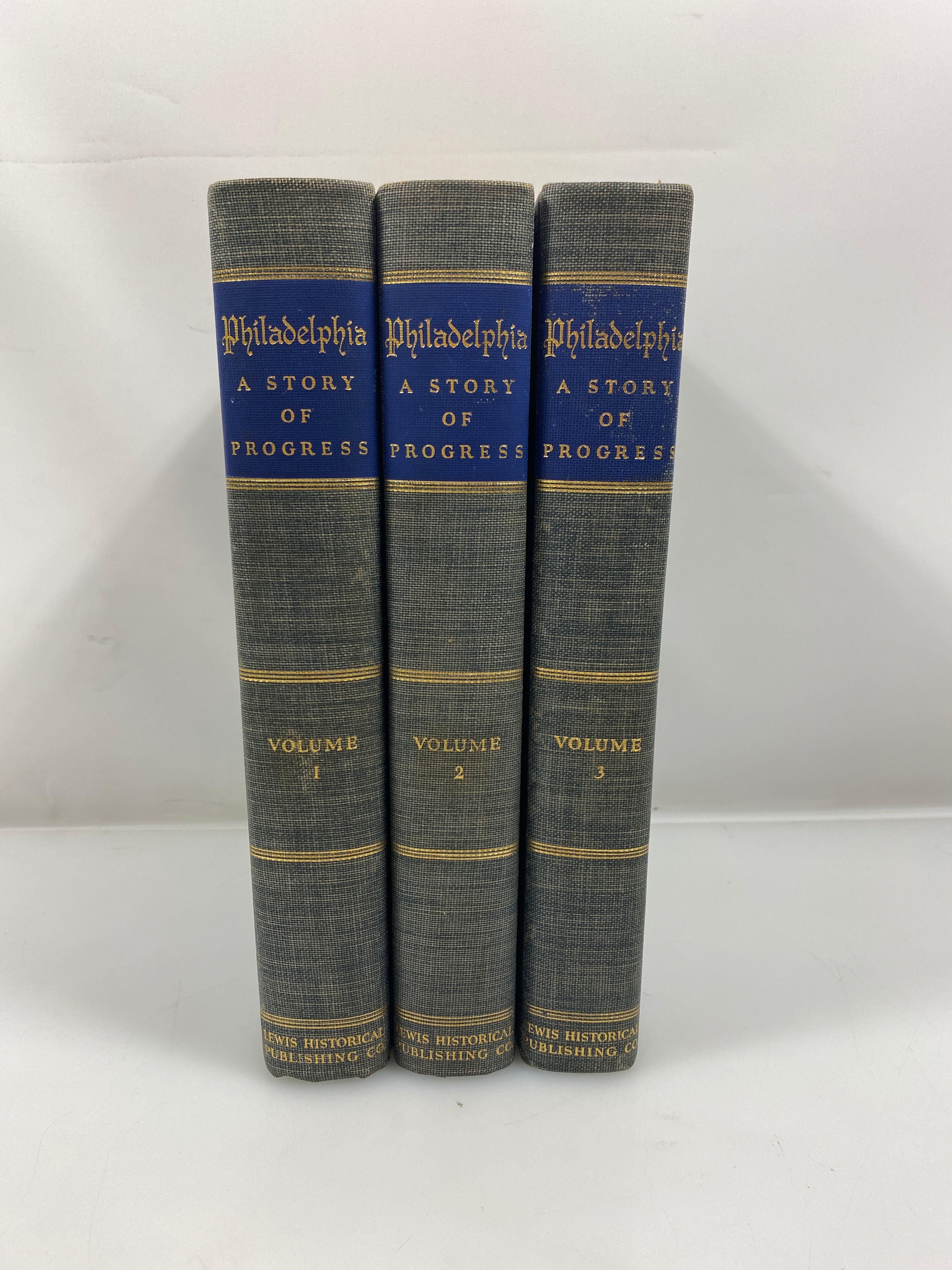 Set of 3 Philadelphia Story of Progress 1-3 1941 HC