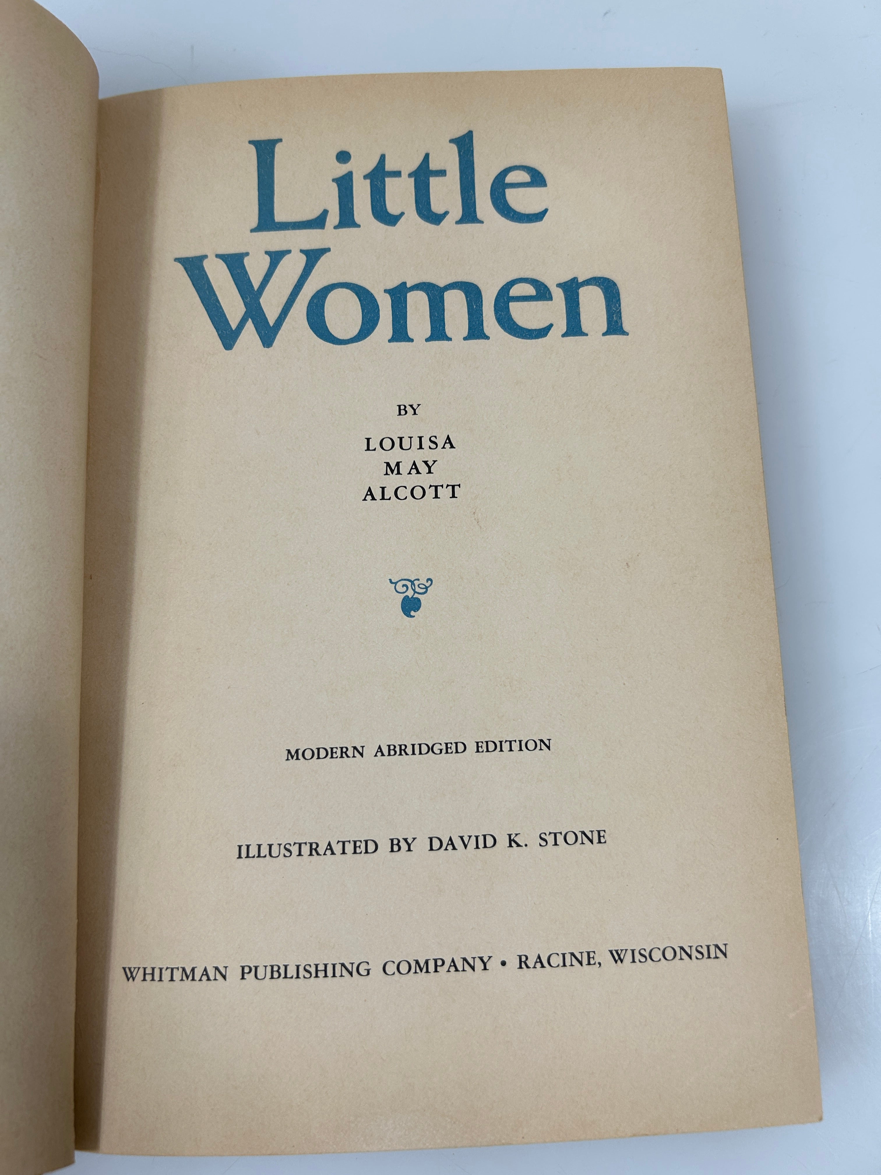 Little Women by Louisa May Alcott Modern Abridged Ed Whitman Pub 1965 HC