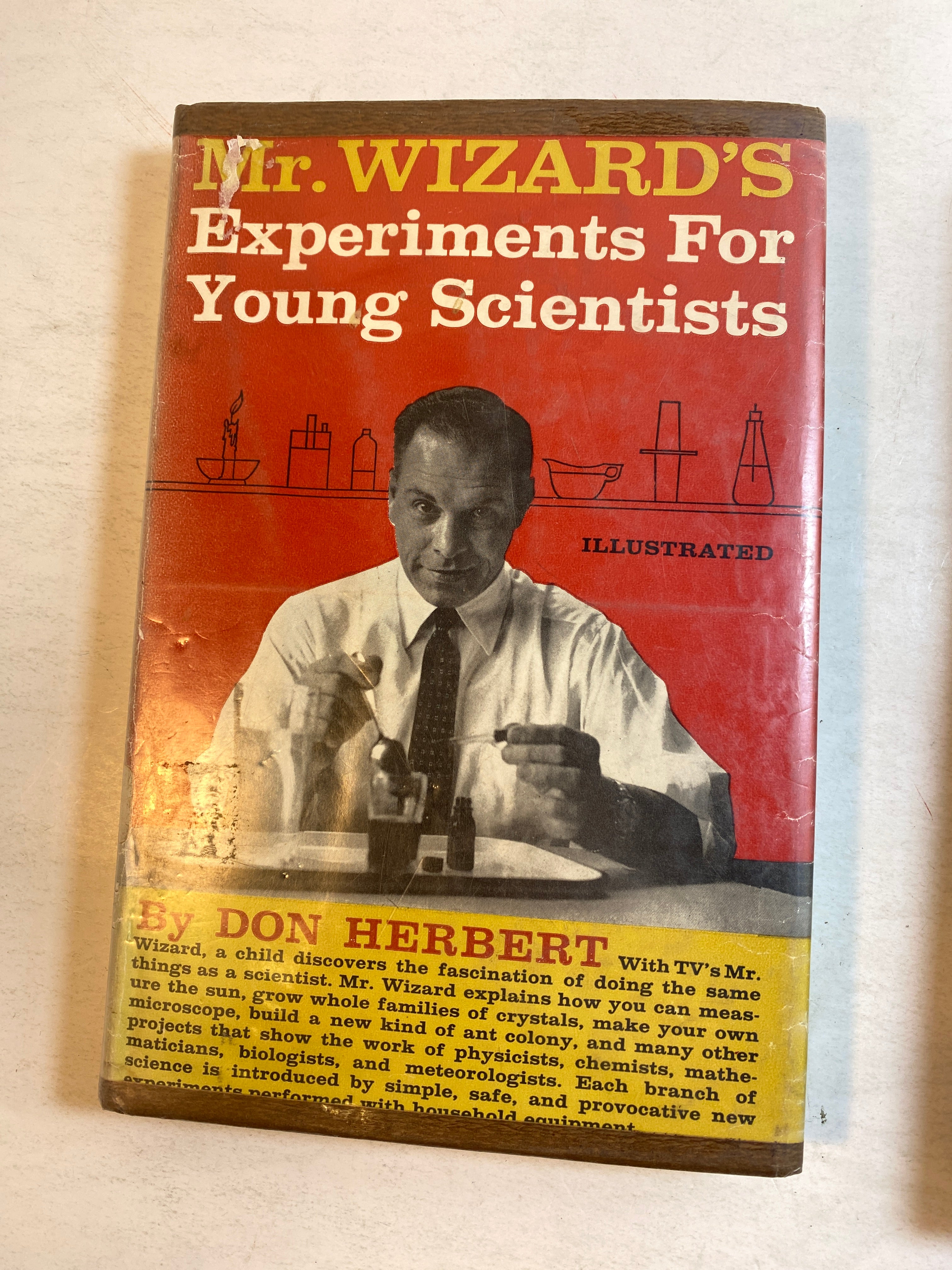 Lot of 2 Mr. Wizard Don Herbert Books HC 1959-1968