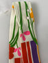 Vintage 1960s Neon Mod Floral Print Cloth Belt