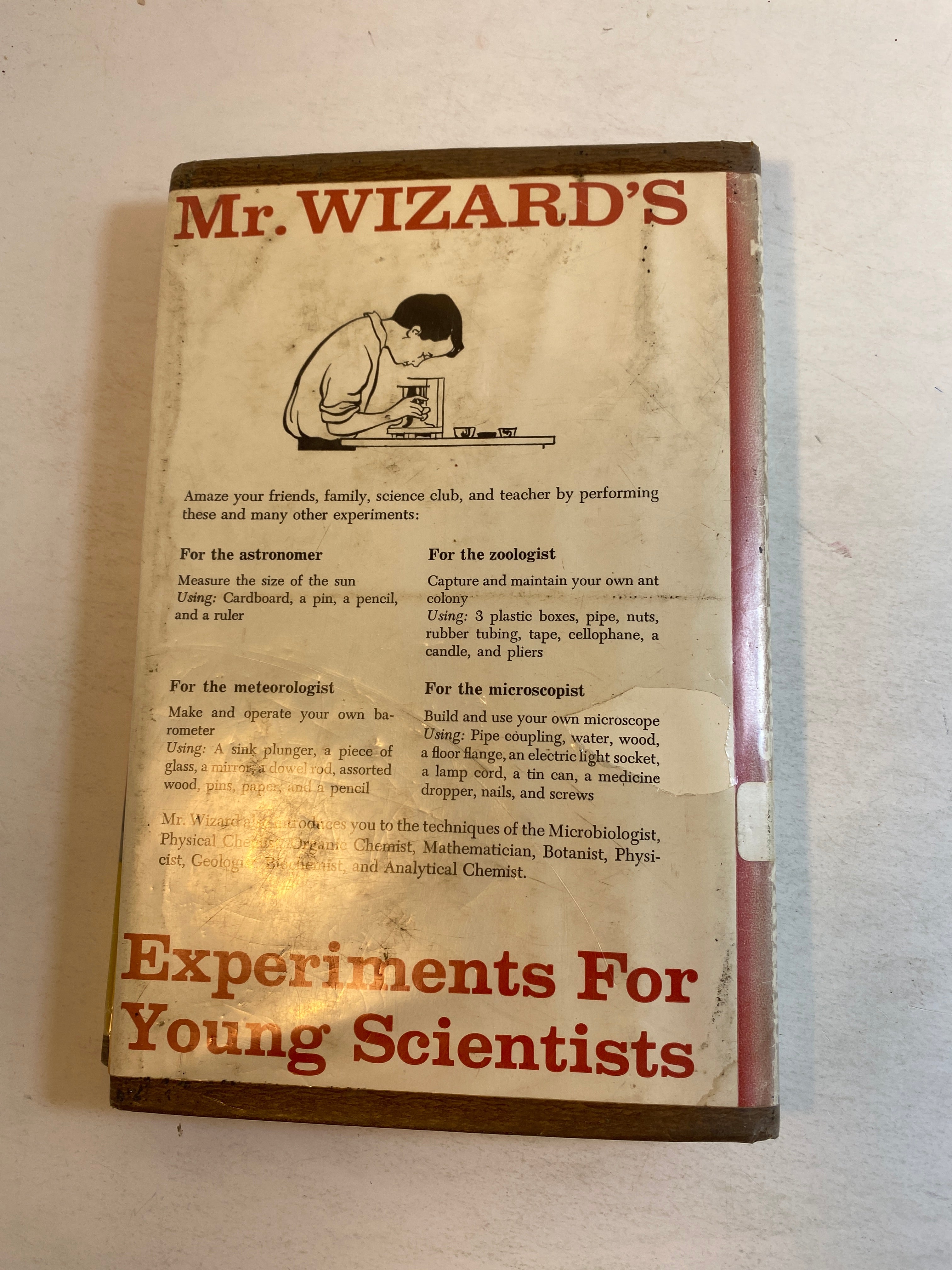 Lot of 2 Mr. Wizard Don Herbert Books HC 1959-1968